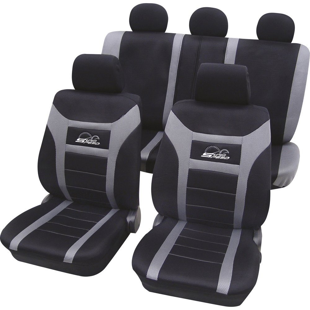 HP-AUTOZUBEHÖR Autositzbezug HP Autozubehör 22916 Sitzbezug Polyester Anthrazit Fahrersitz, Beifa