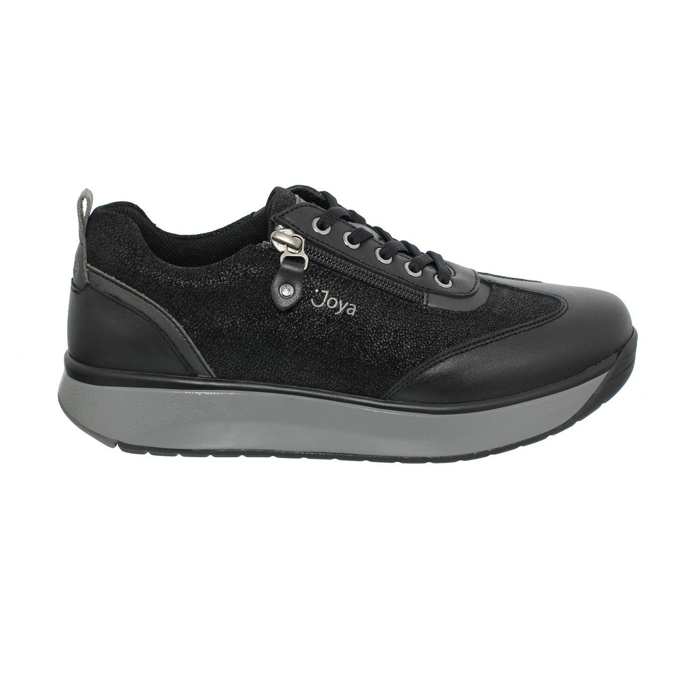 Joya Joya Laura Black II, Sneaker, Full Grain Leather / Velour Leather, Sen Schnürschuh