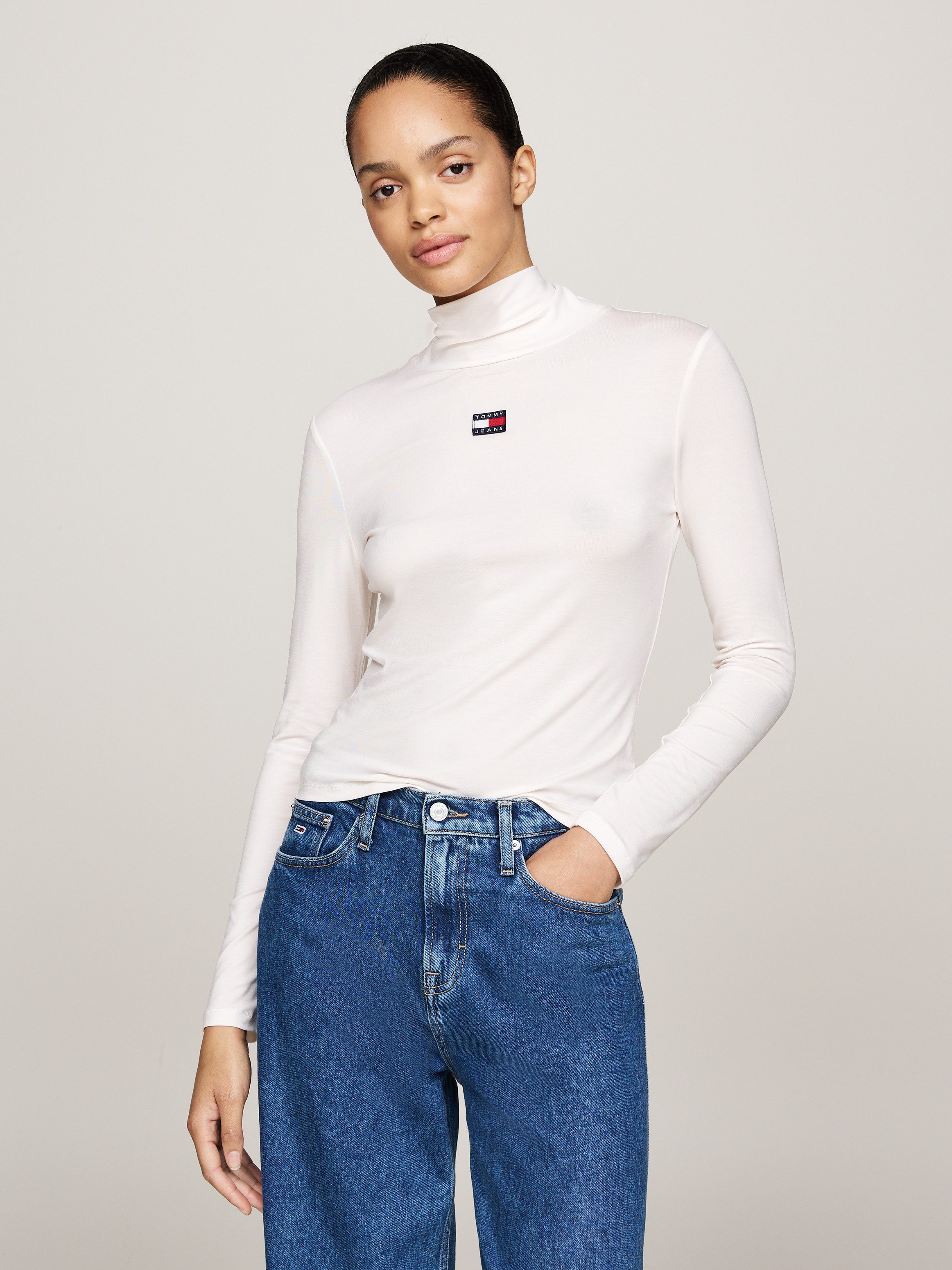 Tommy Jeans Langarmshirt TJW SLIM BADGE günstig online kaufen