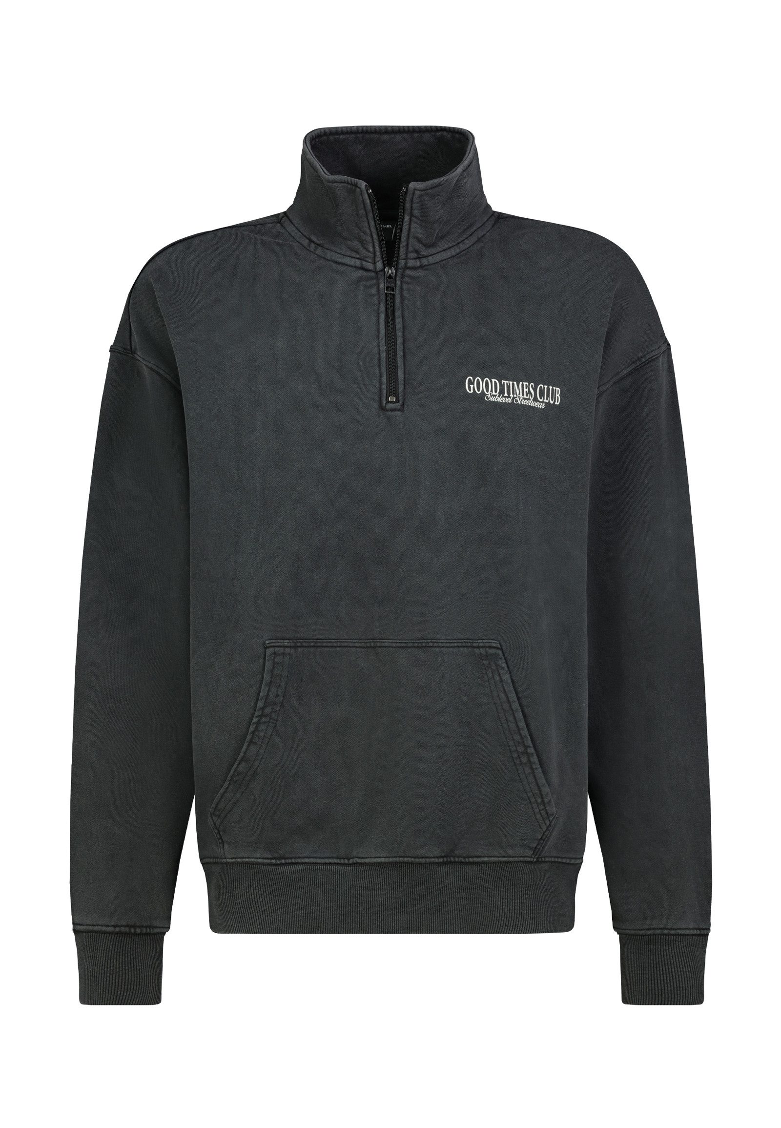 SUBLEVEL Sweatshirt Herren Pullover langarm mit Stehkragen Sweater, Sweatpu günstig online kaufen