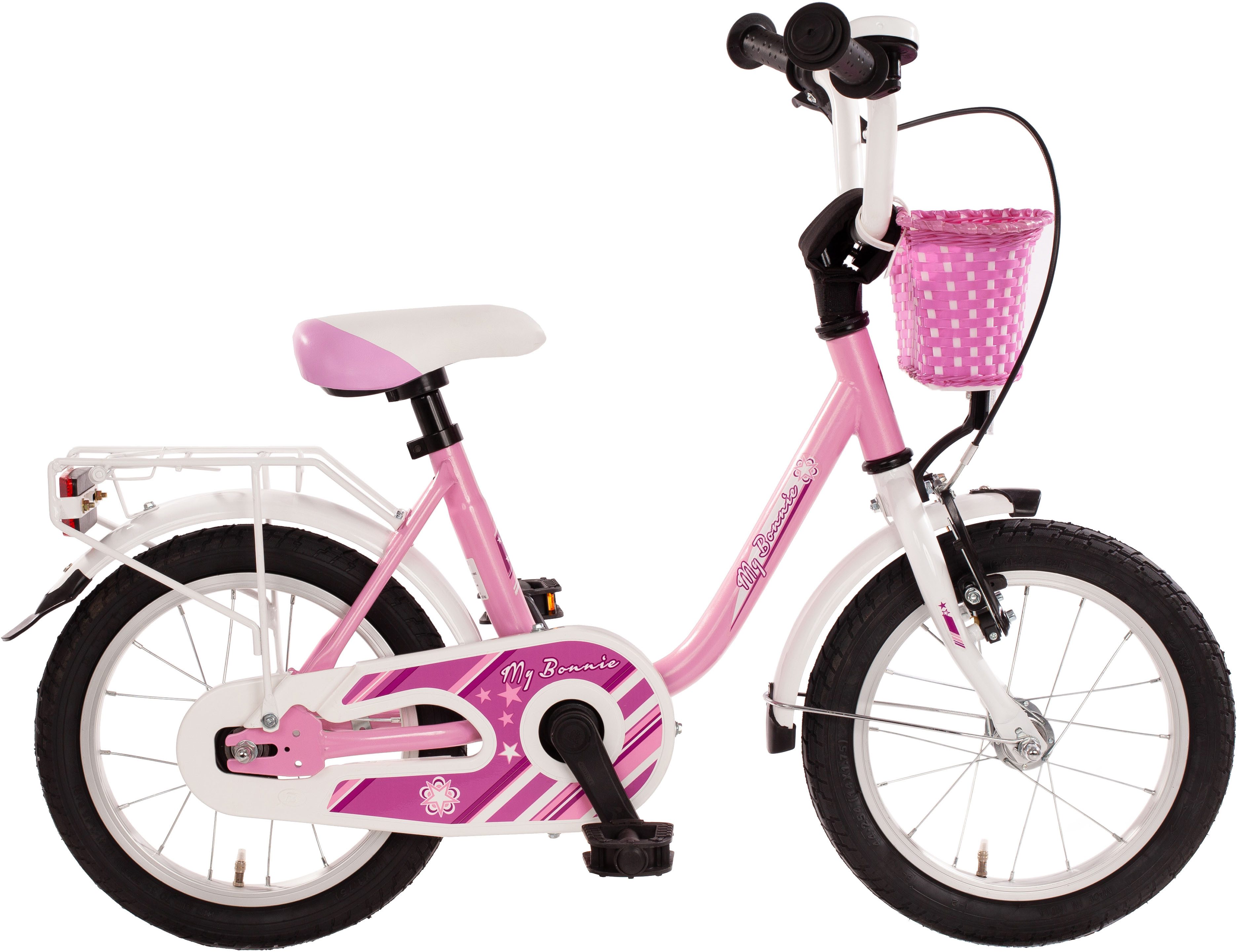 Bachtenkirch Kinderfahrrad "MY BONNIE" rosa/ weiß, 1 Gang, ohne Schaltung
