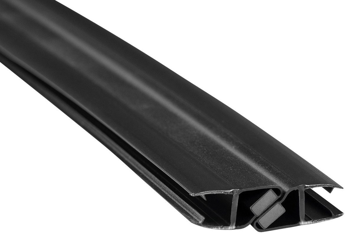 Aqualine Sanitär-Installationsset Magnet Dichtung 45° Glas 8/8mm, Schwarz, Aqualine-MAG01B-8