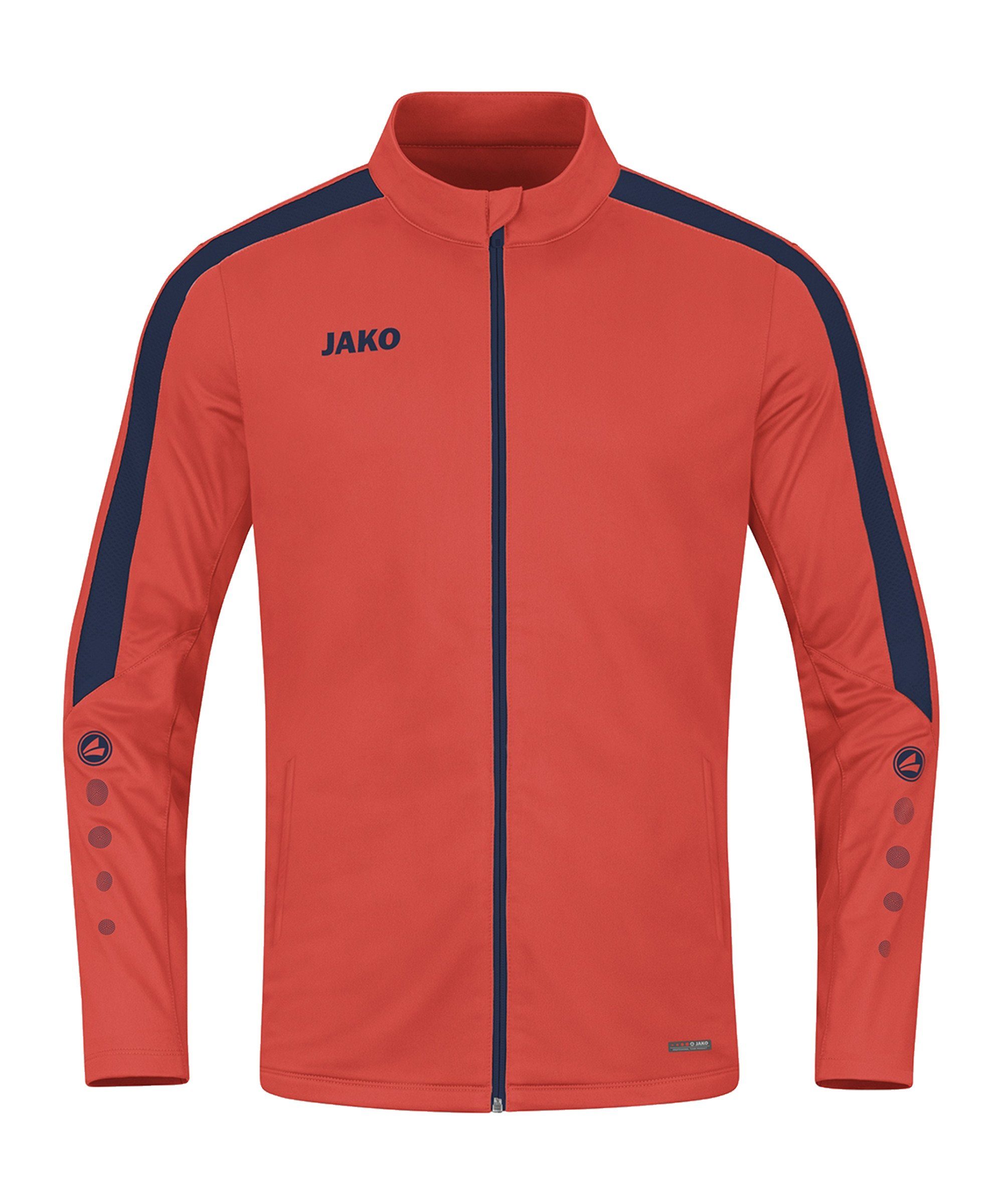 Jako Trainingsjacke Power Polyesterjacke orangeblau Damen