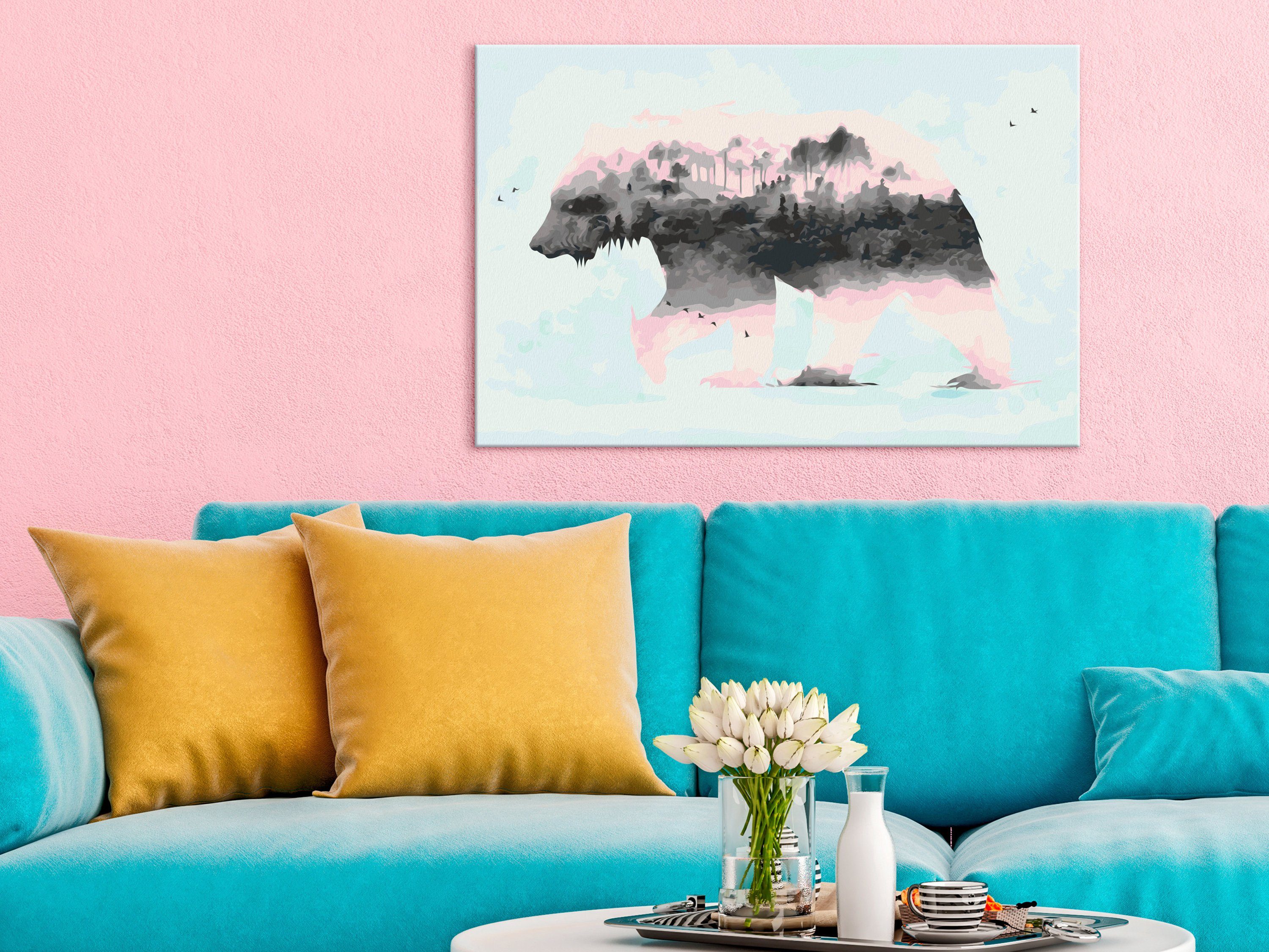 Thumbnail - Artgeist Malen nach Zahlen Pastel Teddy Bear