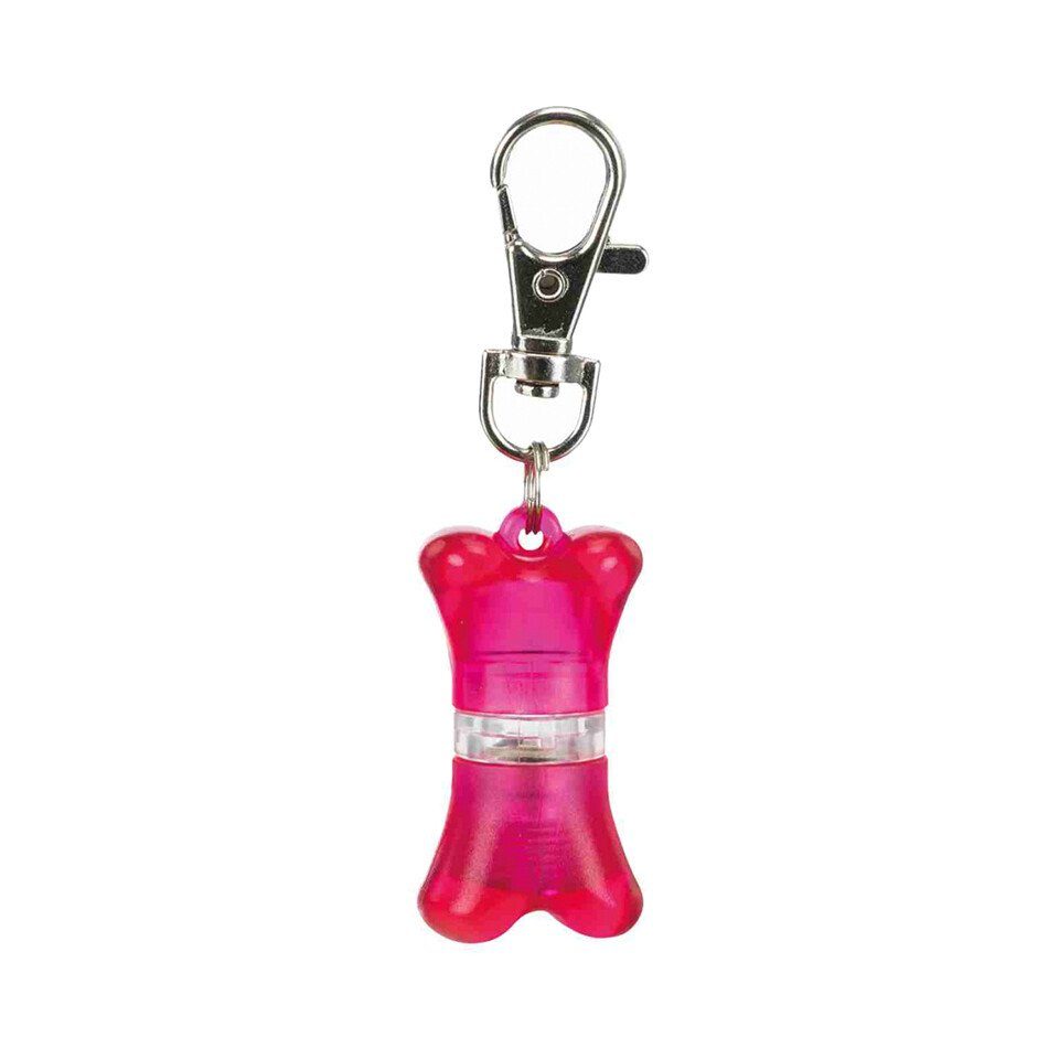 Hundehalsbandleuchte Safer Life Flasher für Hunde mit Schlüsselanhänger