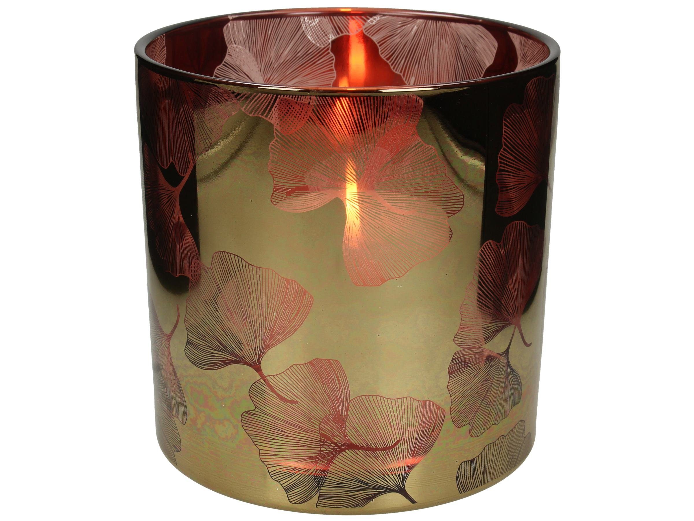 Kerzenständer Rosa Glas Kerzenleuchter Engelnburg 15x15x15 Kerzenhalter Kerzenständer
