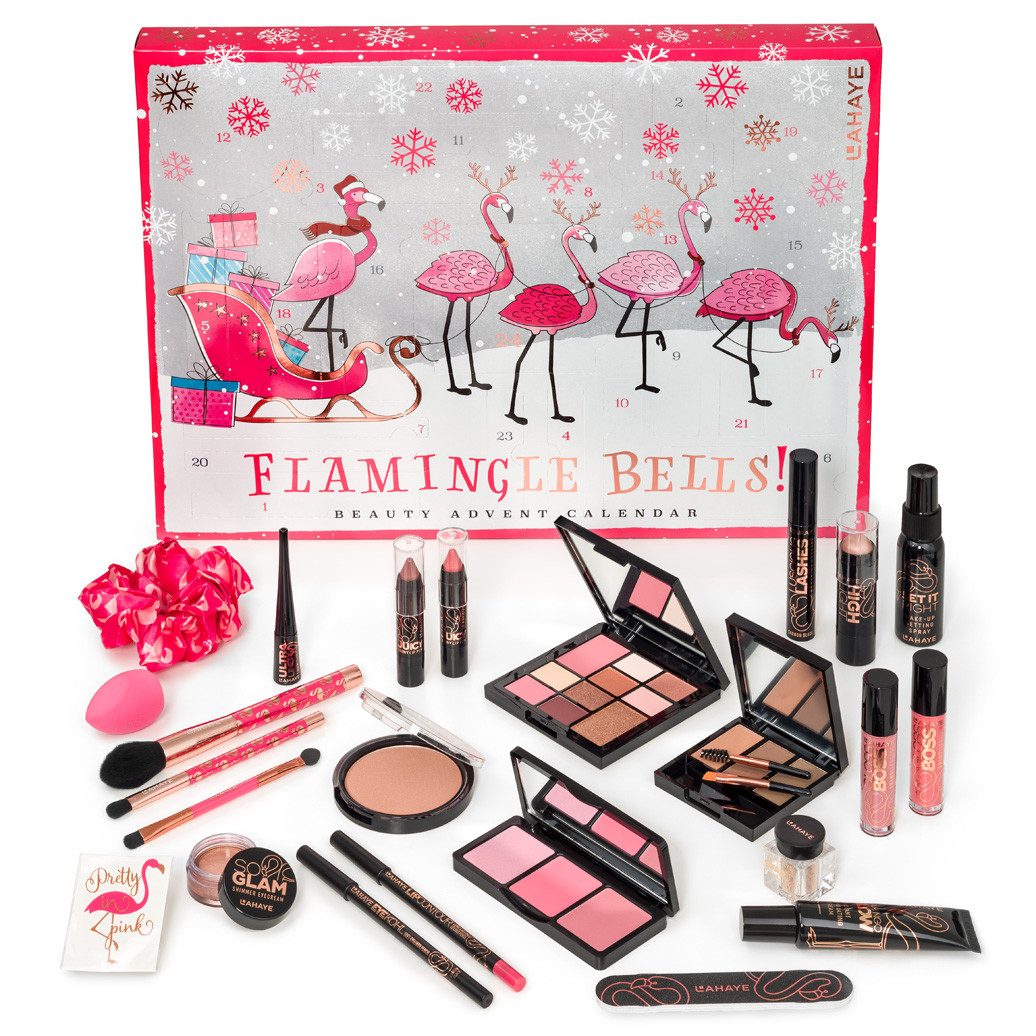 LAHAYE Adventskalender LAHAYE PINK FLAMINGO XMAS Beauty Adventskalender, Geschenkset