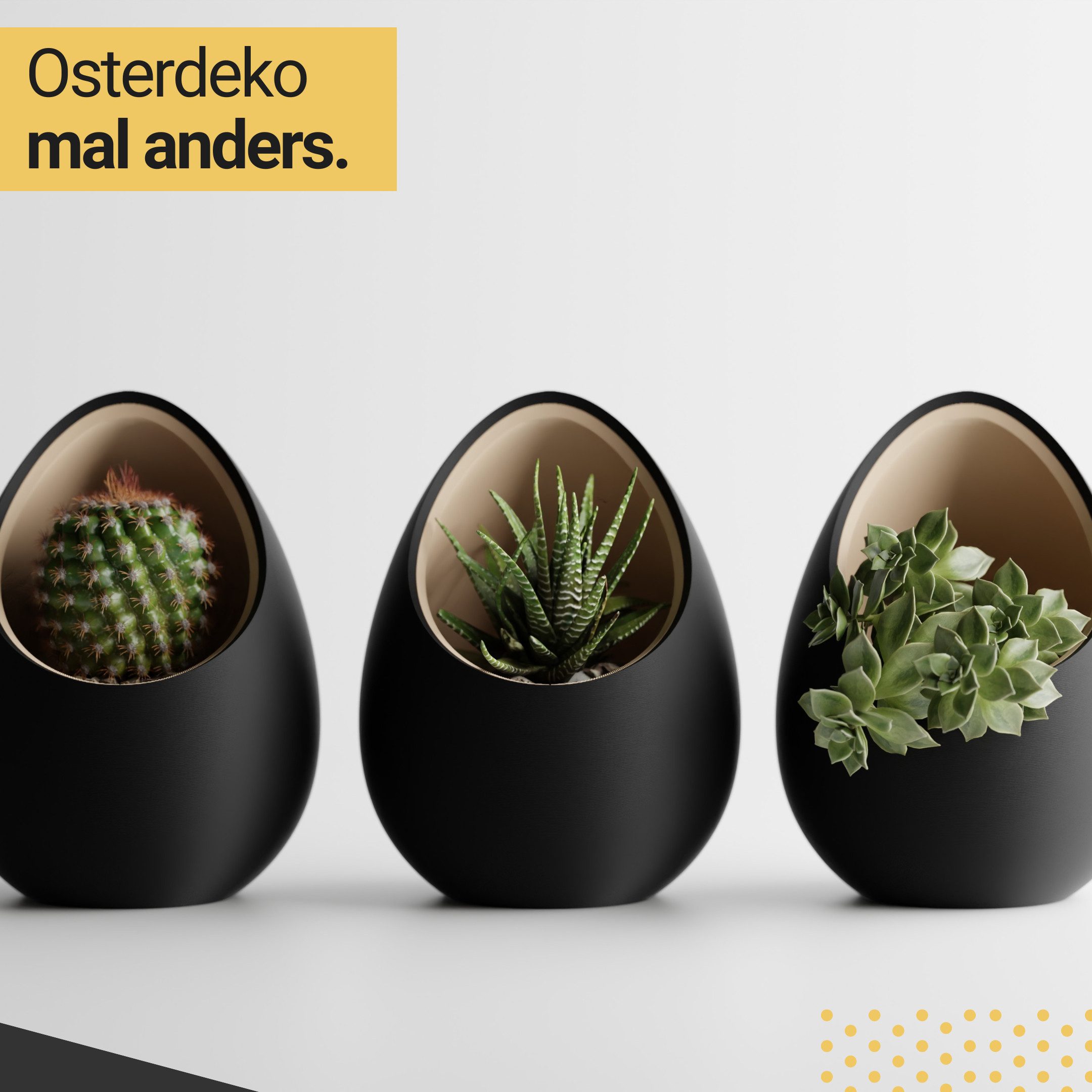 Shapes - Decorations Blumentopf Nuvia Planter – Inspired by the idea of a nest. (Topf und Einsatz), Two-Tone Design