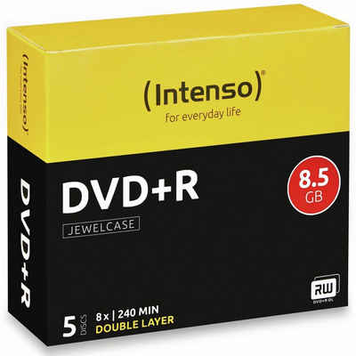 Intenso DVD-Rohling INTENSO DVD+R Jewel Case (DoubleLayer)