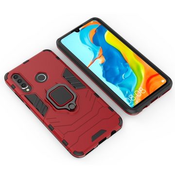 cofi1453 Bumper cofi1453® Ring Armor Kickstand Panzerhülle Bumper kompatibel mit Samsung Galaxy A70 (A705F) Silikon Hard Case Hülle Tasche Panzerschale