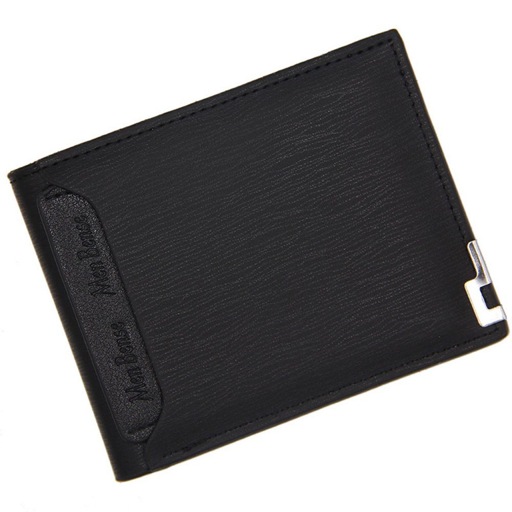 Blusmart Geldbörse Brieftasche, Kurzer Portemonnaie black Mit Bifold-Geldbörse Geldbeutel, Kartentasche