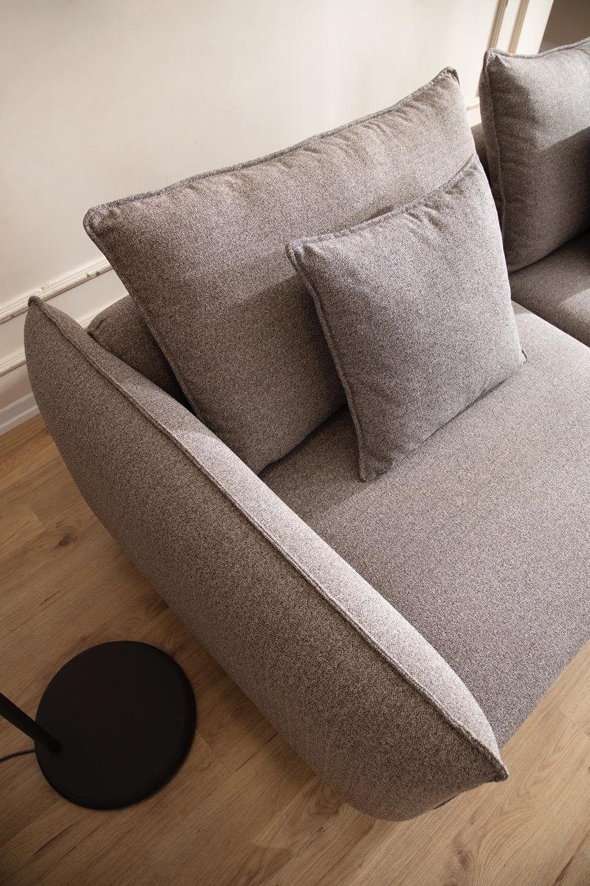 Beinen Teile, Europa 2tlg. Sessel Sofagarnitur Neu, 2 3+1 Sitzer Tisch Sofa in geschnitzte Sofa Made JVmoebel