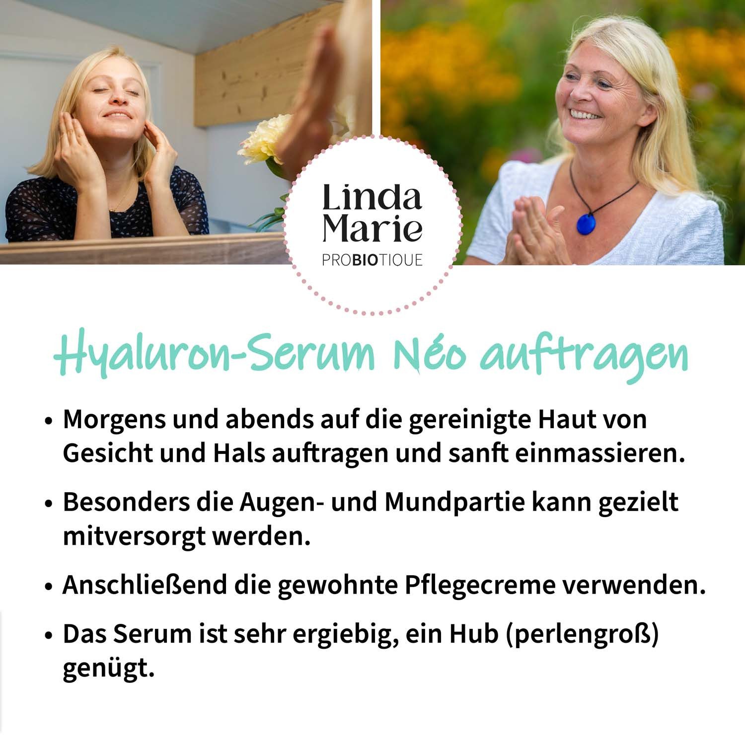 Fischer's EM-Chiemgau Hyaluron Serum Linda Marie PROBIOTIQUE Hyaluronserum Néo, 100 % vegane Bio-Naturkosmetik