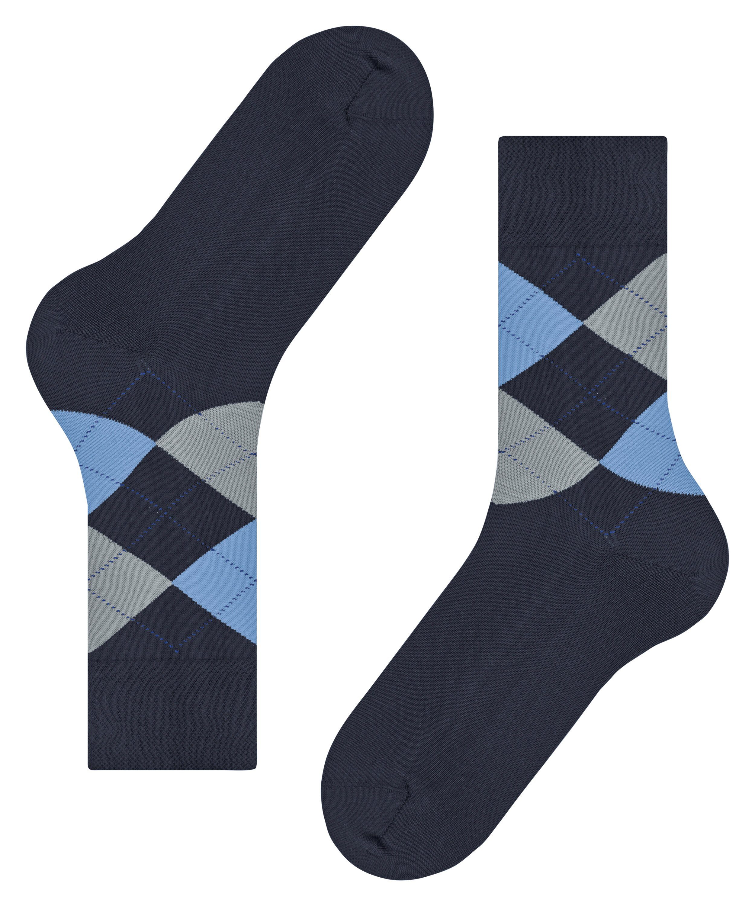 FALKE Socken Sensitive Argyle (1-Paar) midnight (6414)