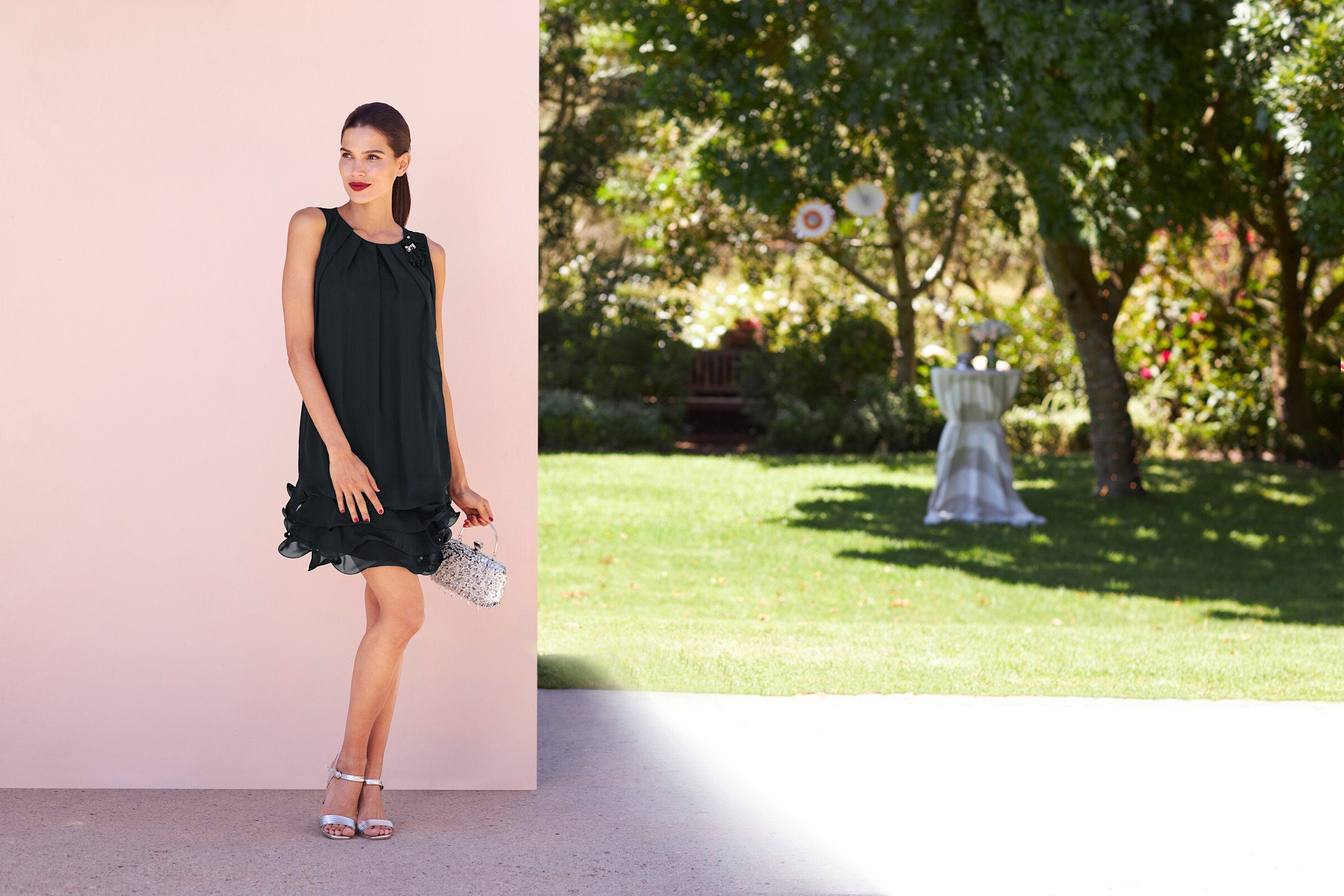 heine Etuikleid Cocktailkleid Ärmellos – Bild 5 von 5