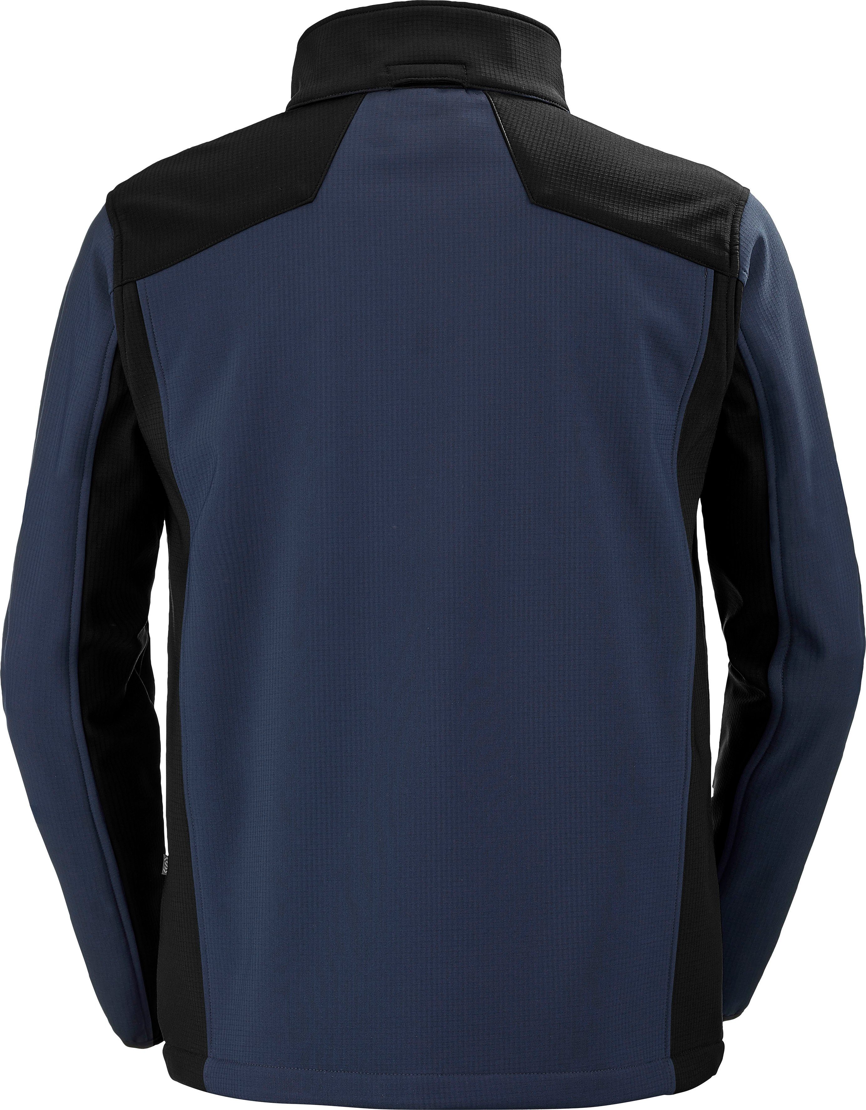 "Caucase" Softshelljacke Ripstop, SCHWARZ PU-Membrane, Gr. Unisex -3XL, S Module'wear / Cepovett NAVY