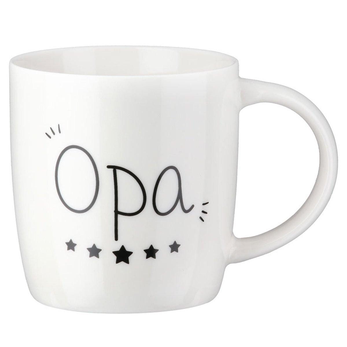 GILDE Tasse Henkelbecher Fünf Sterne Opa