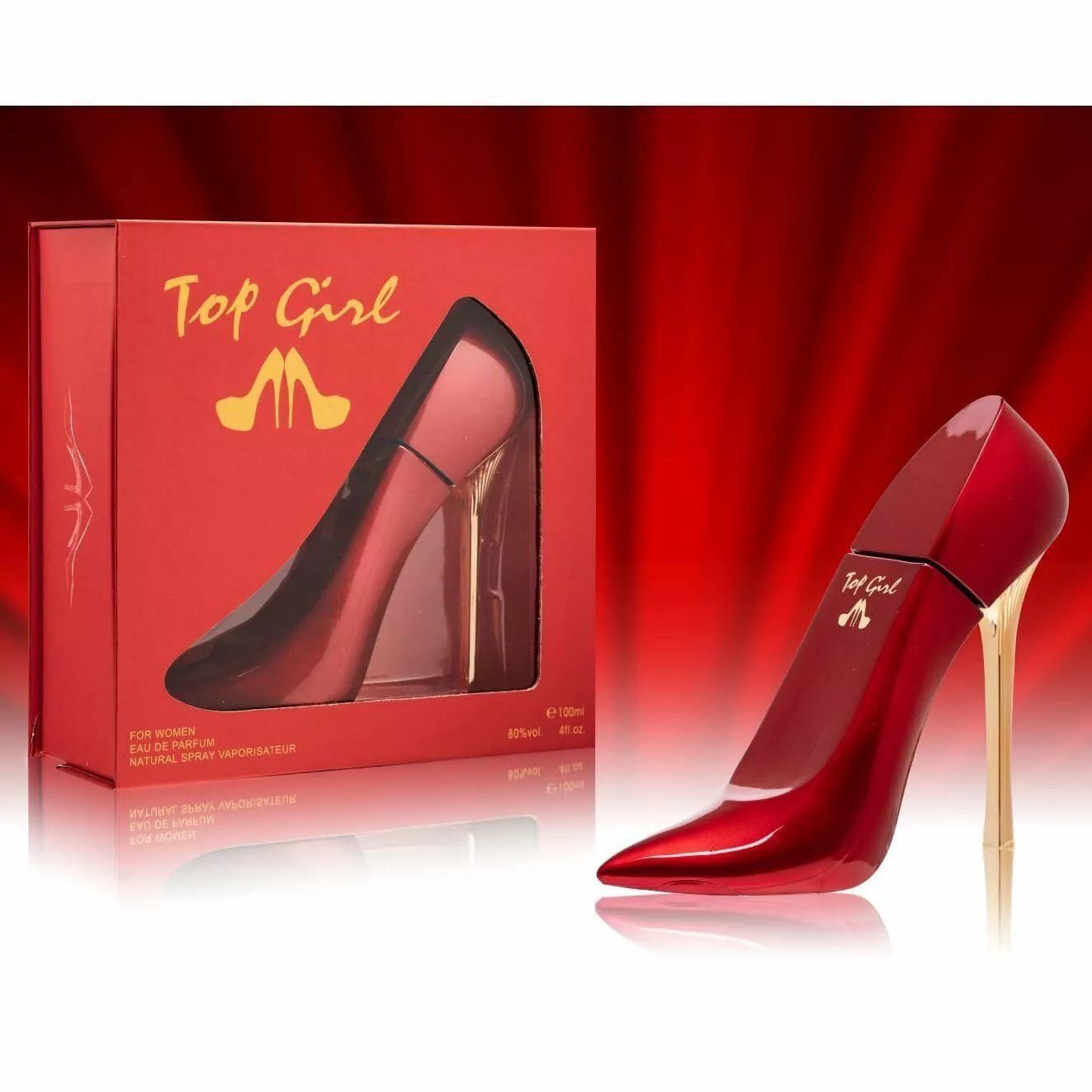 Eau de Toilette Damen Parfum » roter Stiletto » 100 ml blumig/fruchtiges Parfüm