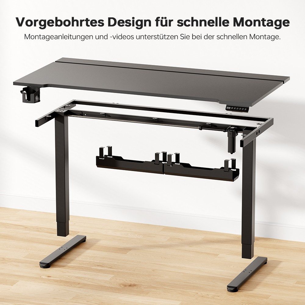 ACGAM Schreibtisch JSD5-A1-02 Höhenverstellbarer Schreibtisch, Elektrisch höhenverstellbarer Schreibtisch