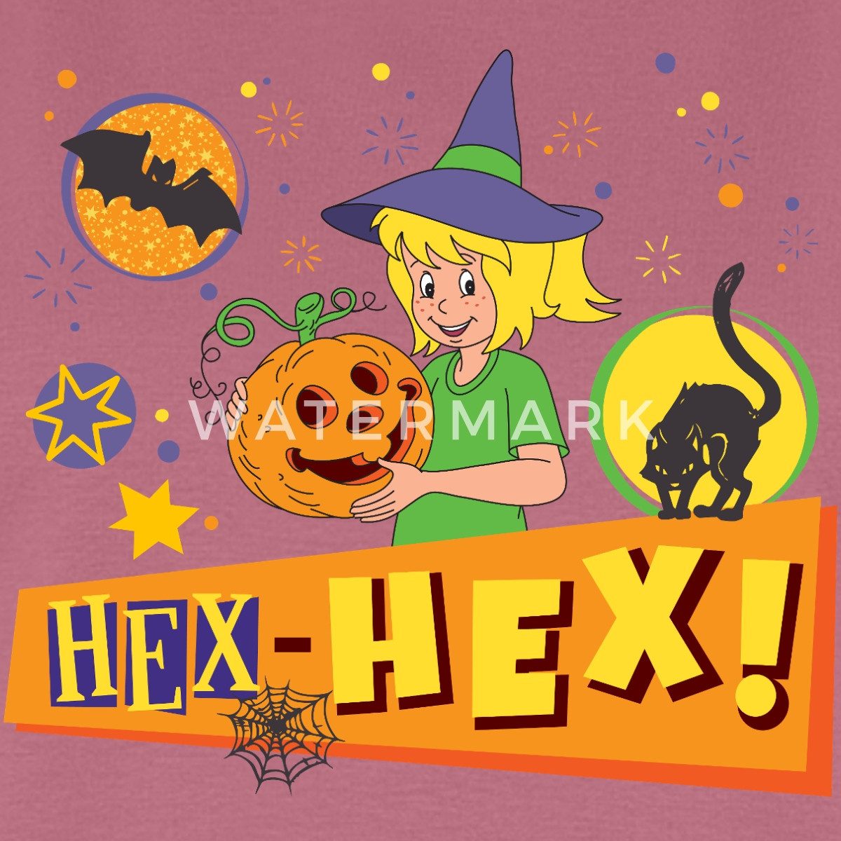 Spreadshirt T-Shirt Bibi Blocksberg Halloween Hex-Hex! Mit Bibi Frauen Premium T-Shirt (1-tlg)