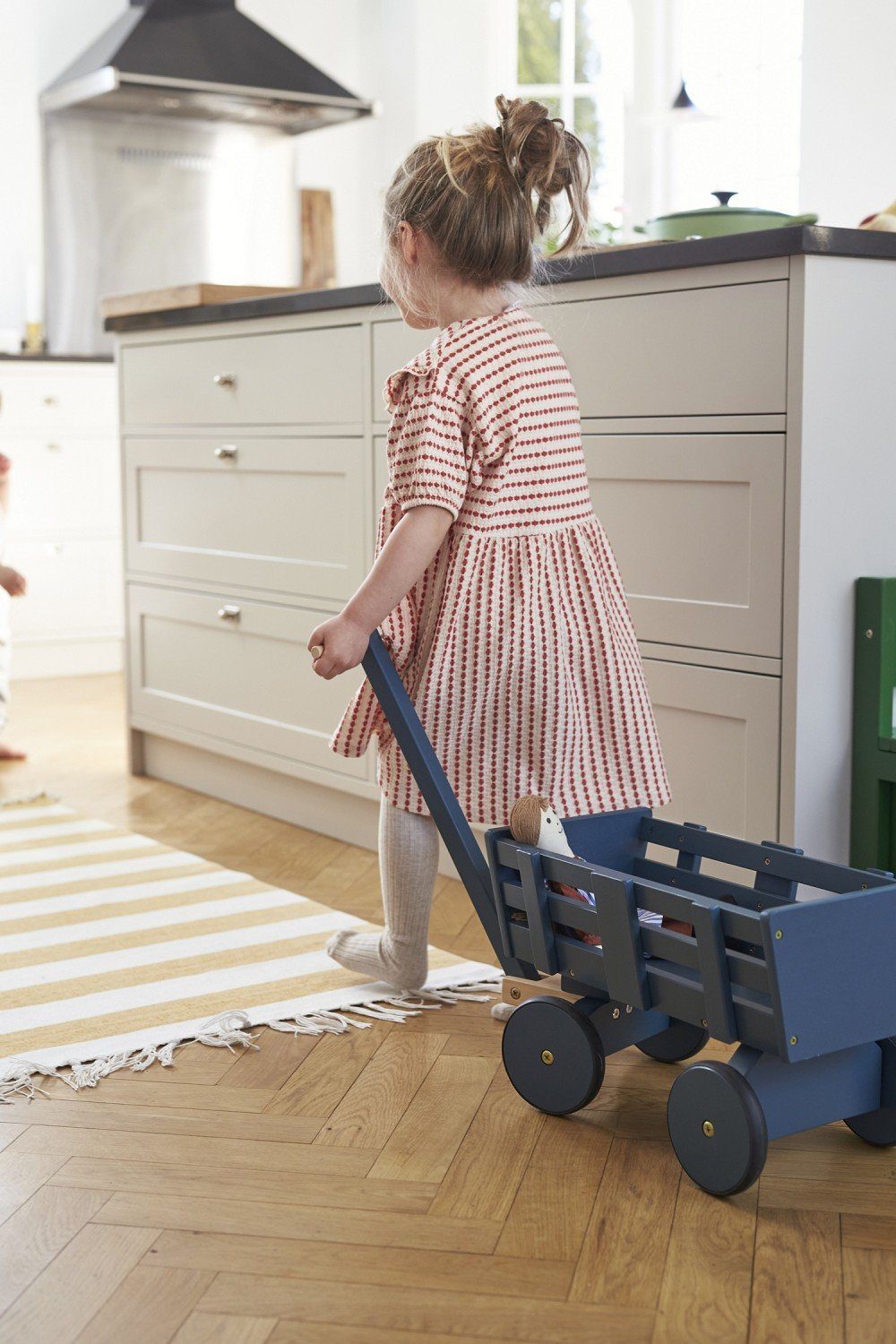 Kids Concept Bollerwagen Handwagen blau Carl Larsson