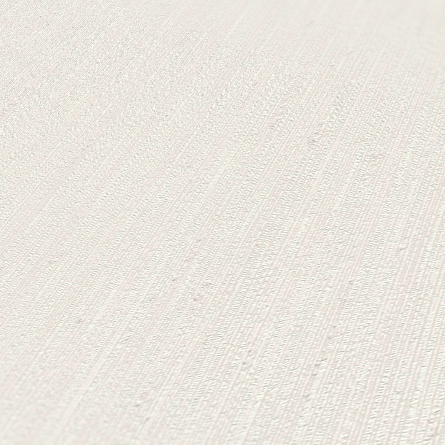 A.S. Création Vliestapete Casual Living Struktur-Tapete Weiß Unitapete Streifen Landhaus, strukturiert, matt, (1 St), Vliestapete gestreift für Schlafzimmer Küche Wohnzimmer Struktur Flur