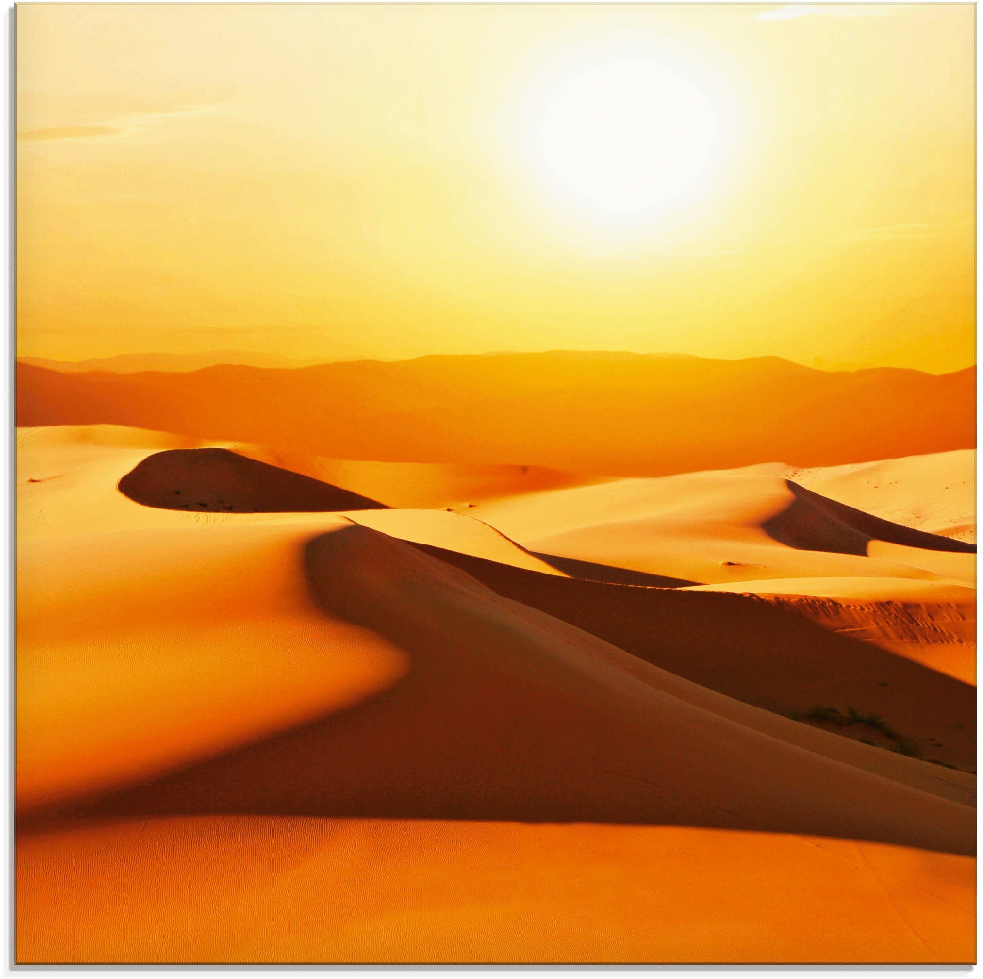 Artland Wüste St), verschiedenen Größen Dünen, Glasbild (1 in