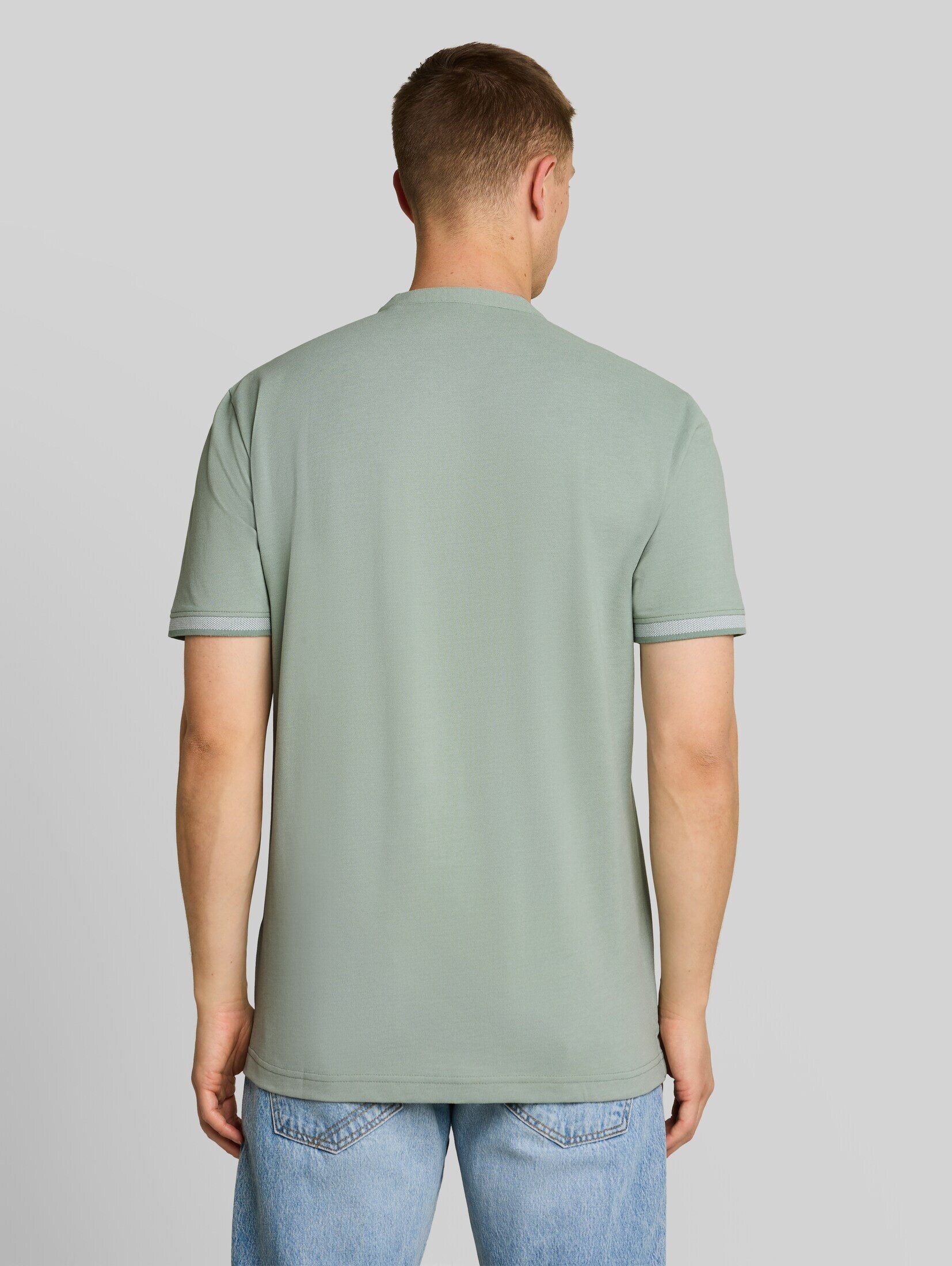 TOM TAILOR Denim Poloshirt Poloshirts Piqué Poloshirt mit Stehkragen