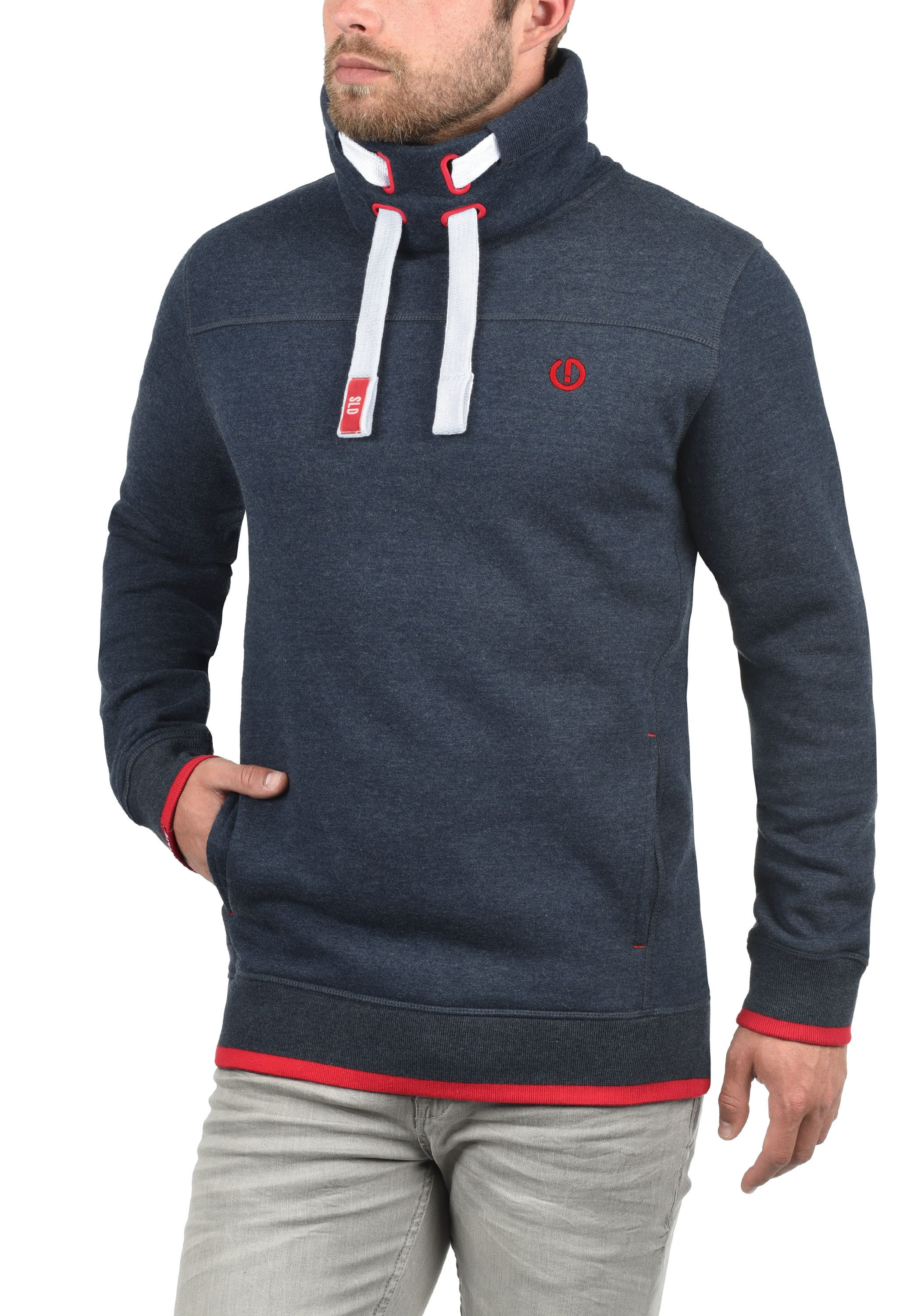 !Solid Stehkragenpullover SDBenjamin Tube Sweatpullover mit weicher Fleece günstig online kaufen