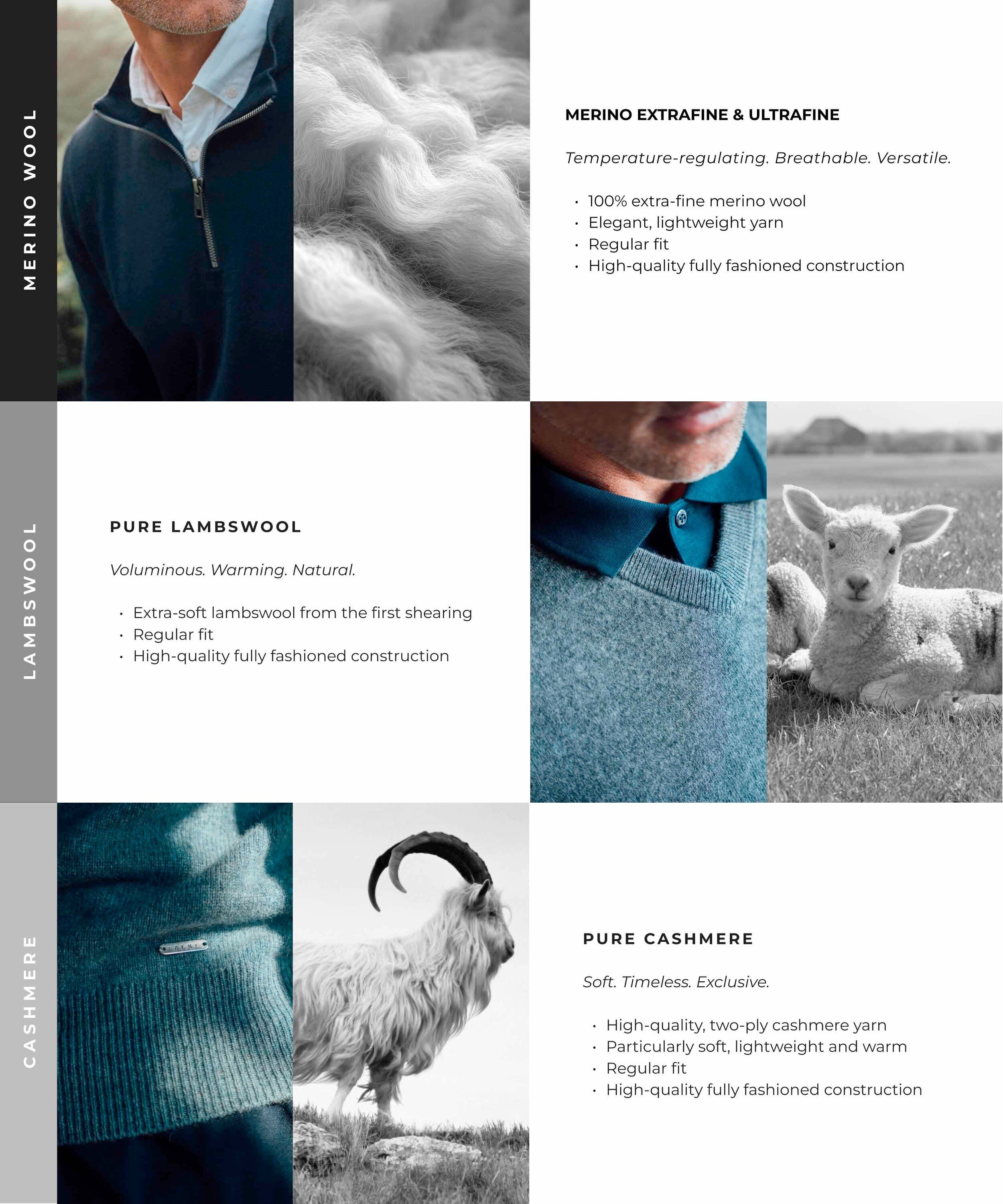 FALKE Strickpullover Pure Merino Wool (1-tlg) aus reiner, extrafeiner Merinowolle