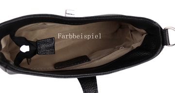 MIRROSI Umhängetasche Damen Crossbody Bag, Echtleder Made In Italy (Schultertasche für jeden Anlass (1 Tasche & 2 Gurte), BOHO Style), 24x15x5cm, gemusterten& verstellbaren Schulterriemen