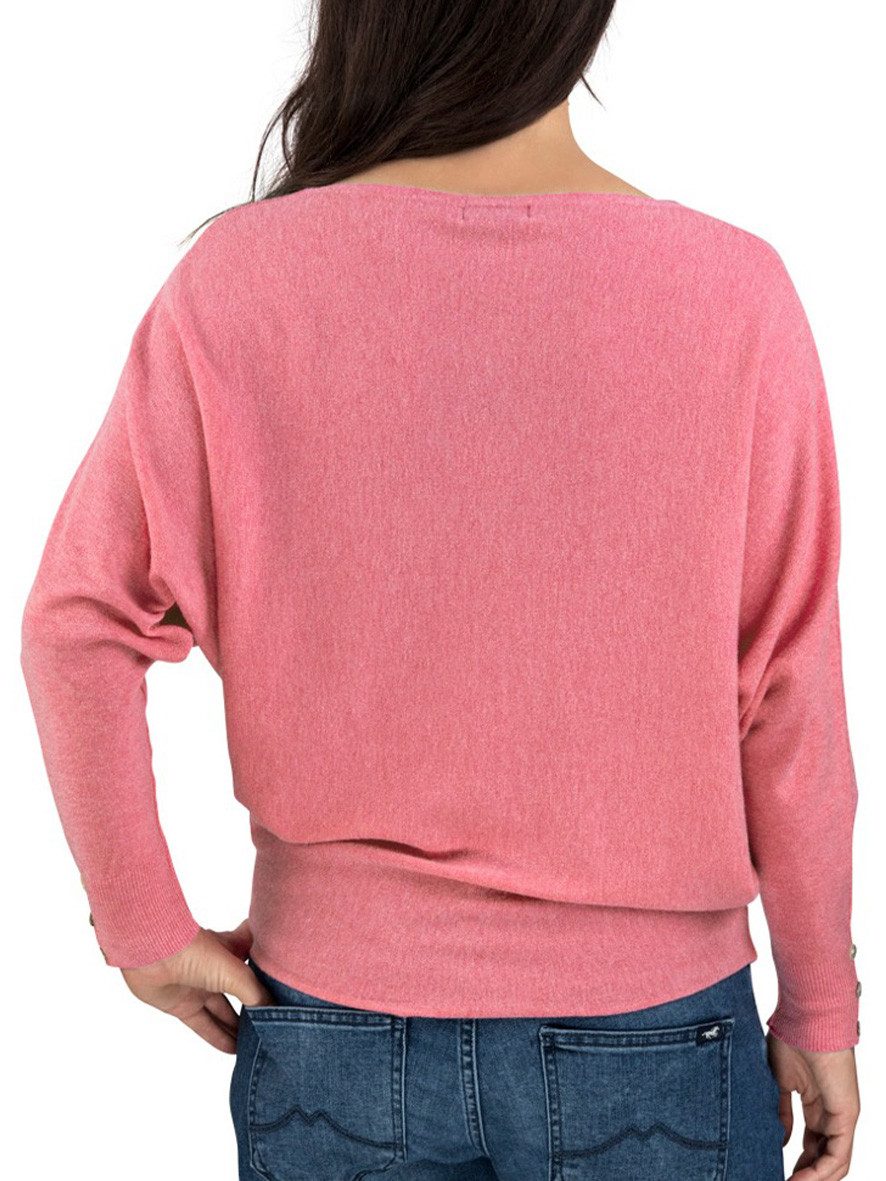 DENIMFY Strickpullover Damen Rundhals Pullover DFGreta Oversize Fit Basic L günstig online kaufen