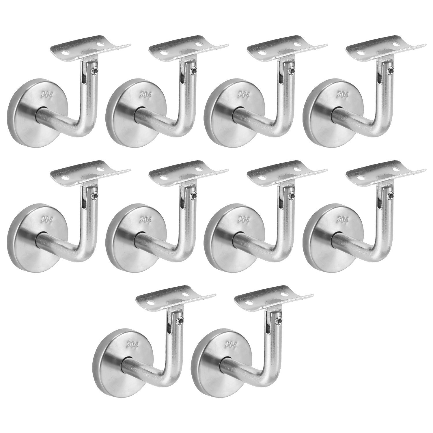 Clanmacy Treppengeländer Handlaufträger 10x Handlaufhalter Edelstahl günstig online kaufen