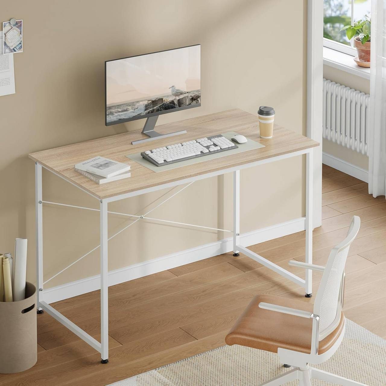 Woltu Schreibtisch (1-St), Computertisch, für Büro Homeoffice Arbeitszimmer Schlafzimmer
