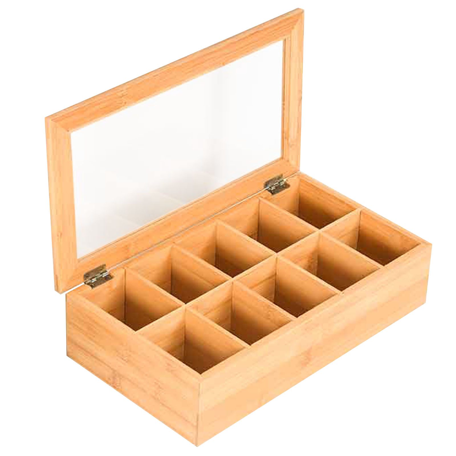 Kubus Aufbewahrungsbox Bambus-Teebox, Praktische und stilvolle günstig online kaufen