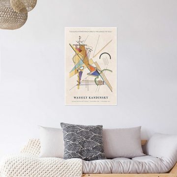 Posterlounge Poster Wassily Kandinsky, Colour is a Power which Directly Influences the Soul, Wohnzimmer Mid-Century Modern Malerei