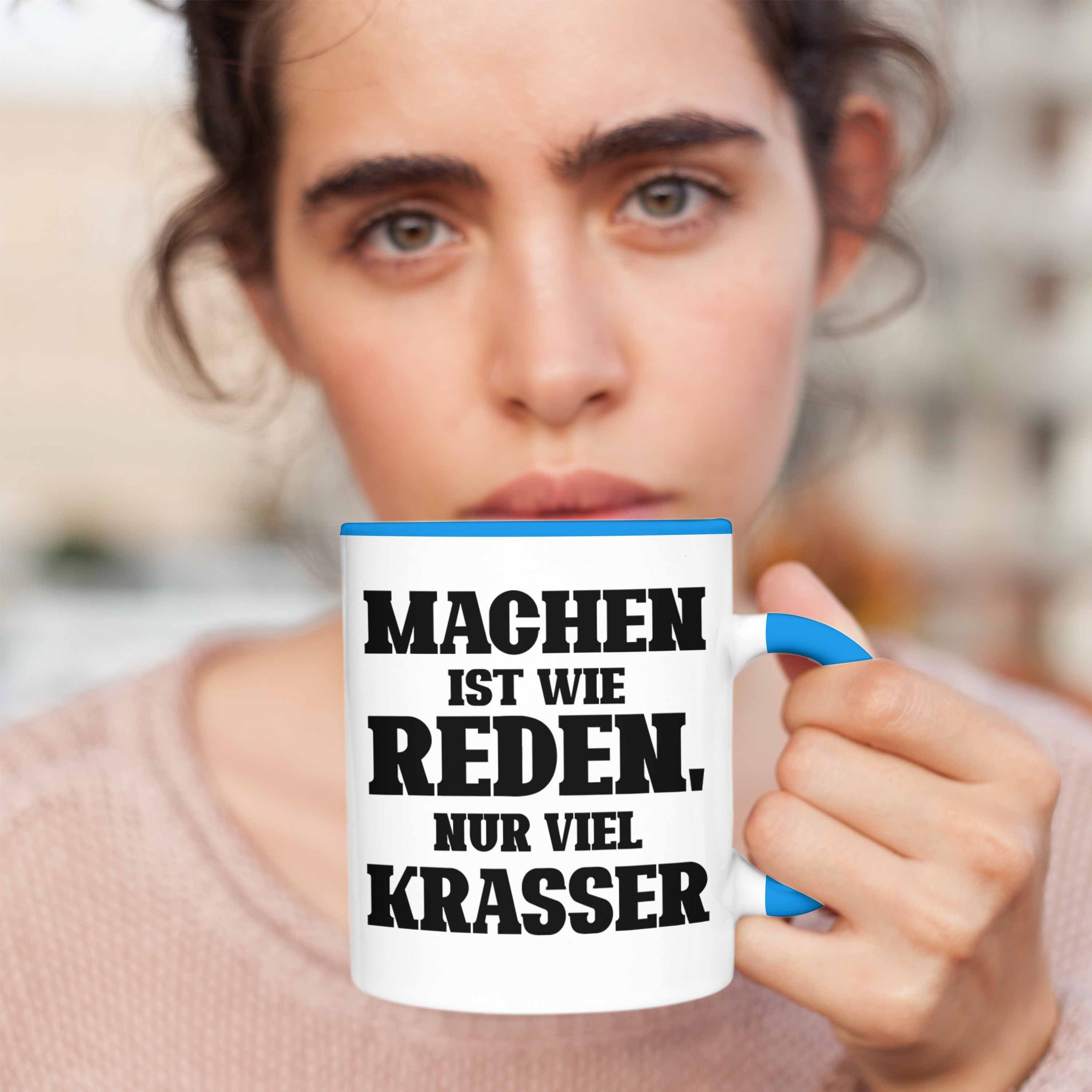 Krasser" Ist Lustige Reden Trendation Blau "Machen Geschenk Viel für Tasse Wie Tasse Mac Nur
