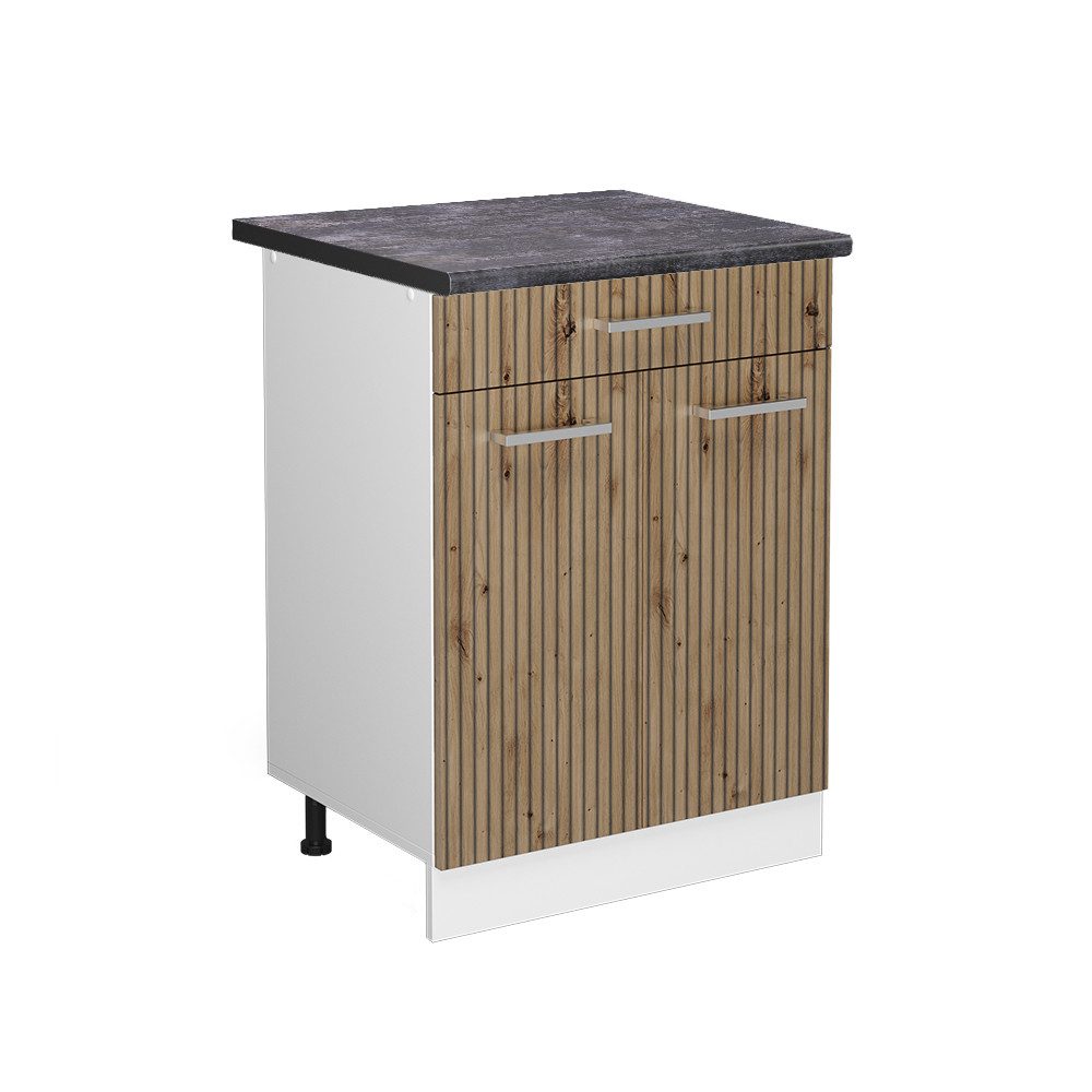 Vicco Unterschrank R-Line, Artisan-Eiche/Weiß, 60 cm günstig online kaufen