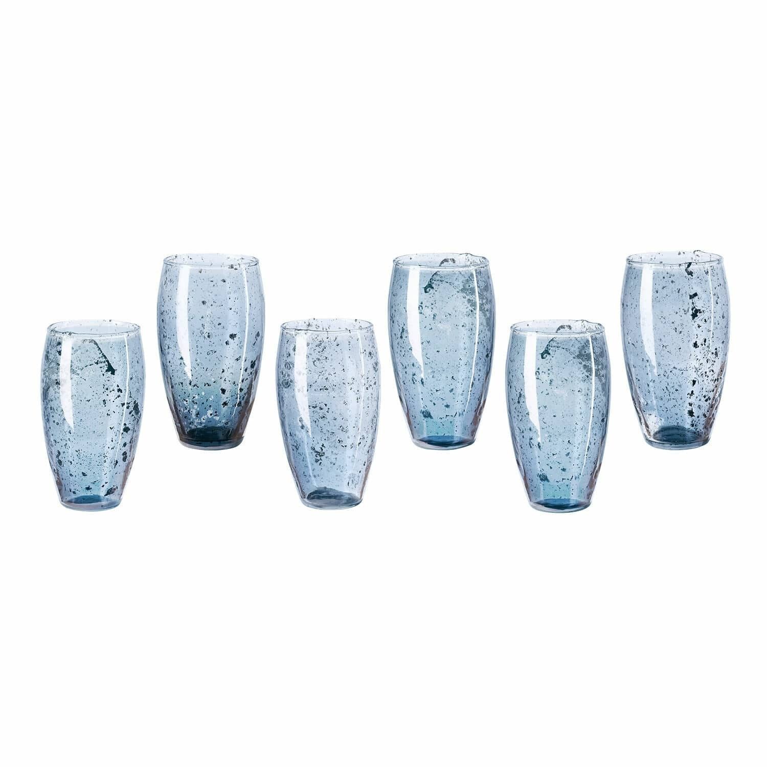 Mirabeau Glas Glas 6er Set Kampala blau/grau, Glas