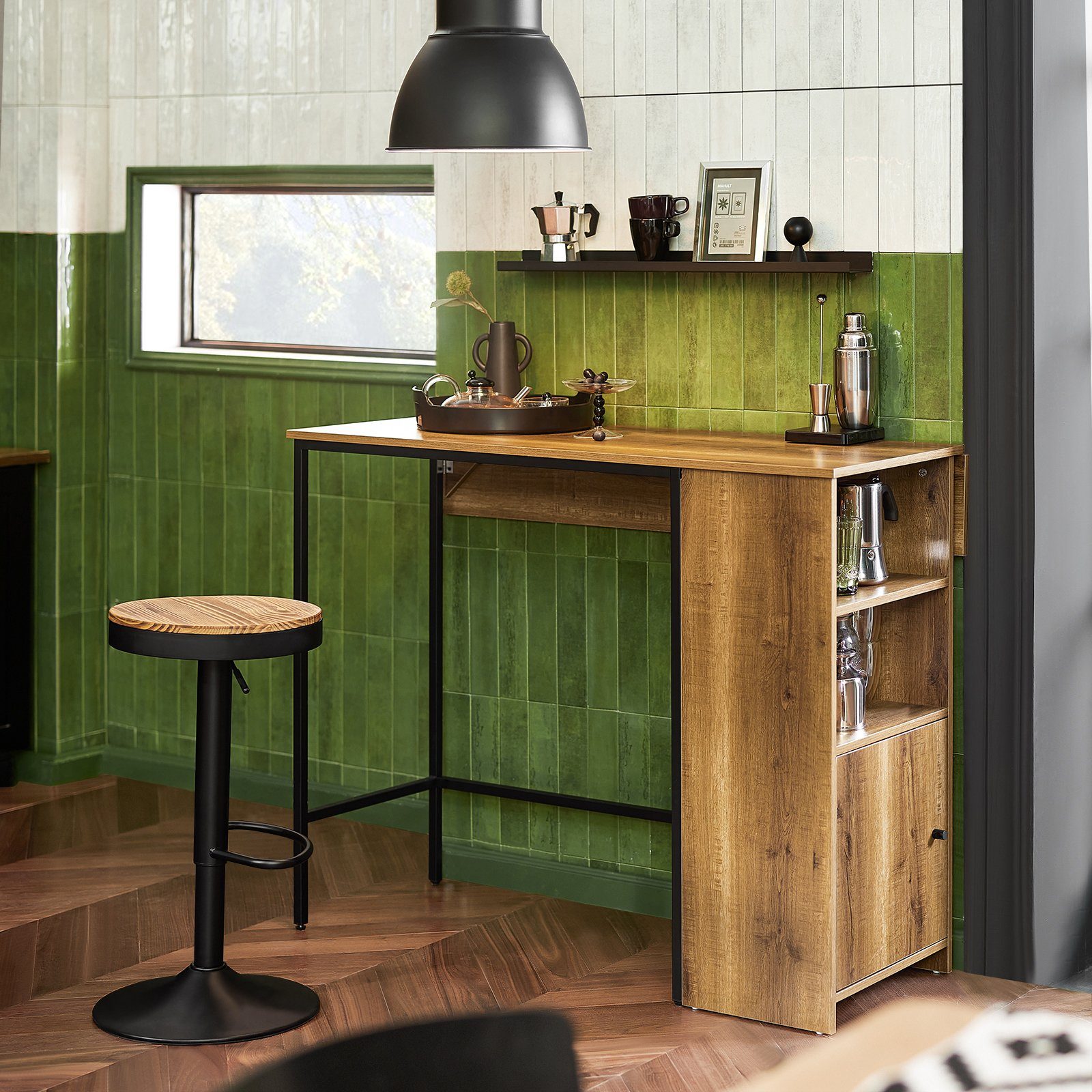 Küchentisch Arbeitsfläche Bartisch SoBuy Stehtisch FWT98, Esstisch mit Bistrotisch