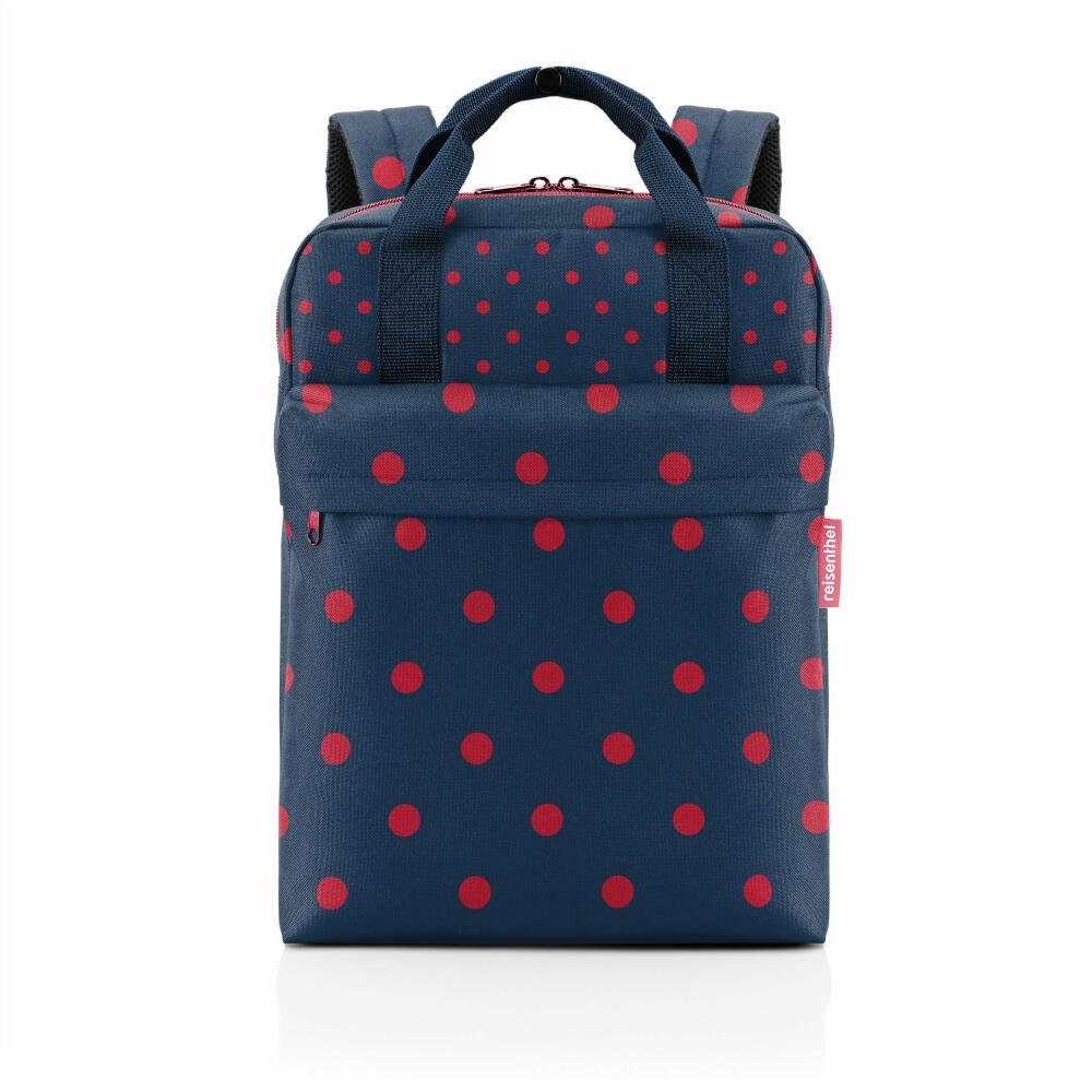 REISENTHEL® Rucksack allday backpack M Mixed Dots Red 15 L