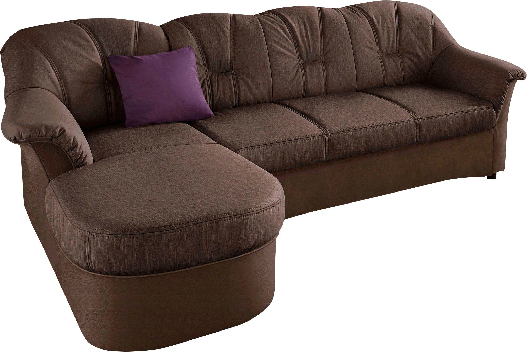 DOMO collection Ecksofa Flores Schlafsofa, B/T/H: 233/142/86 cm, L-Form, wa günstig online kaufen