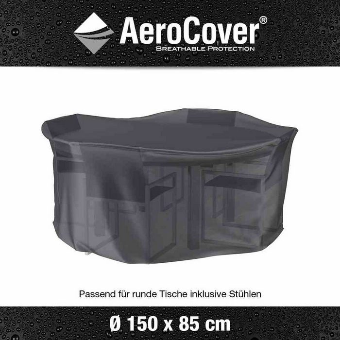 AeroCover Schutzplane Atmungsaktive Schutzhülle für Sitzgruppen Ø150xH85 cm