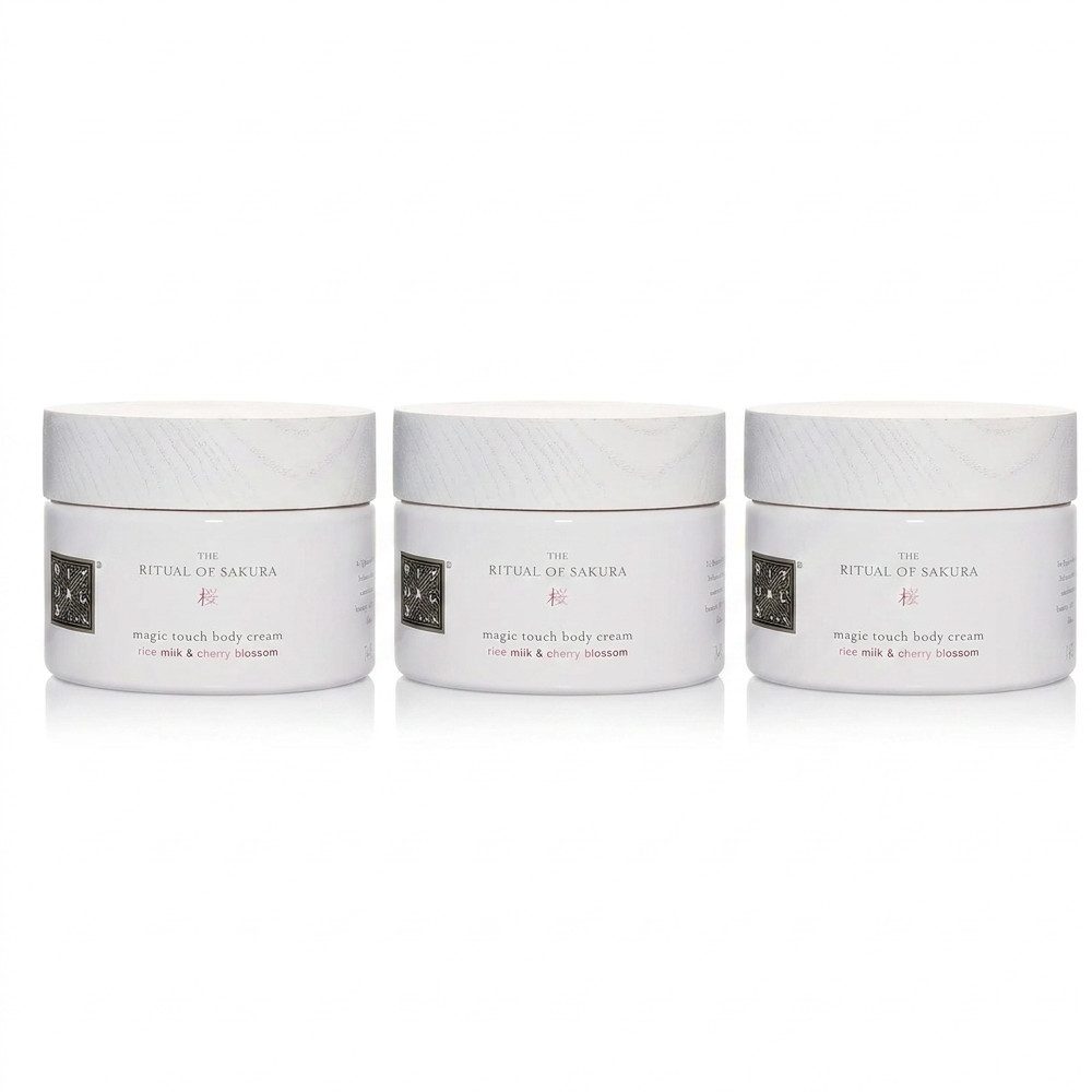 Rituals Körpercreme RITUALS The Ritual of Sakura Körpercreme 3er Set, Praktisches 3er Set für den Vorrat