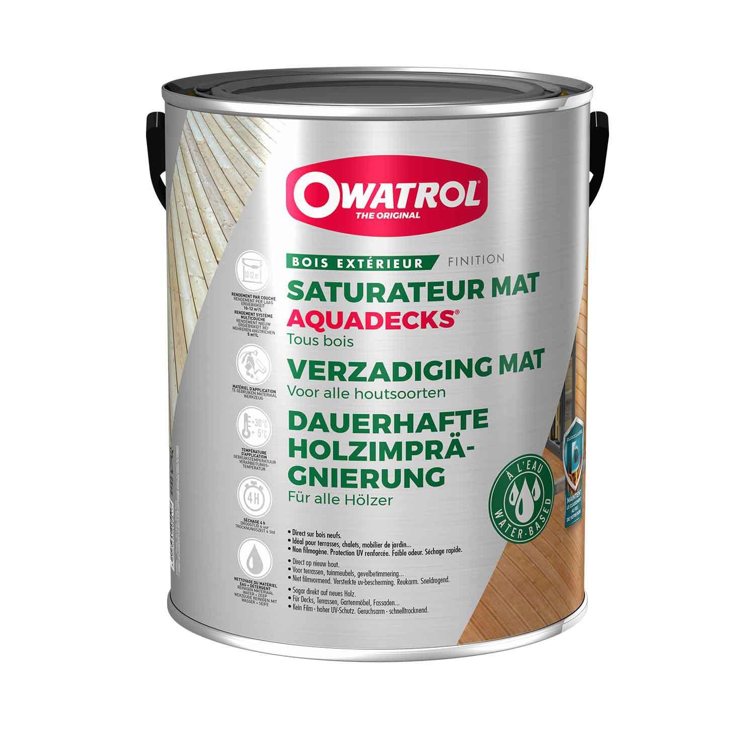 OWATROL Holzlack, Holzschutz Teak 1L