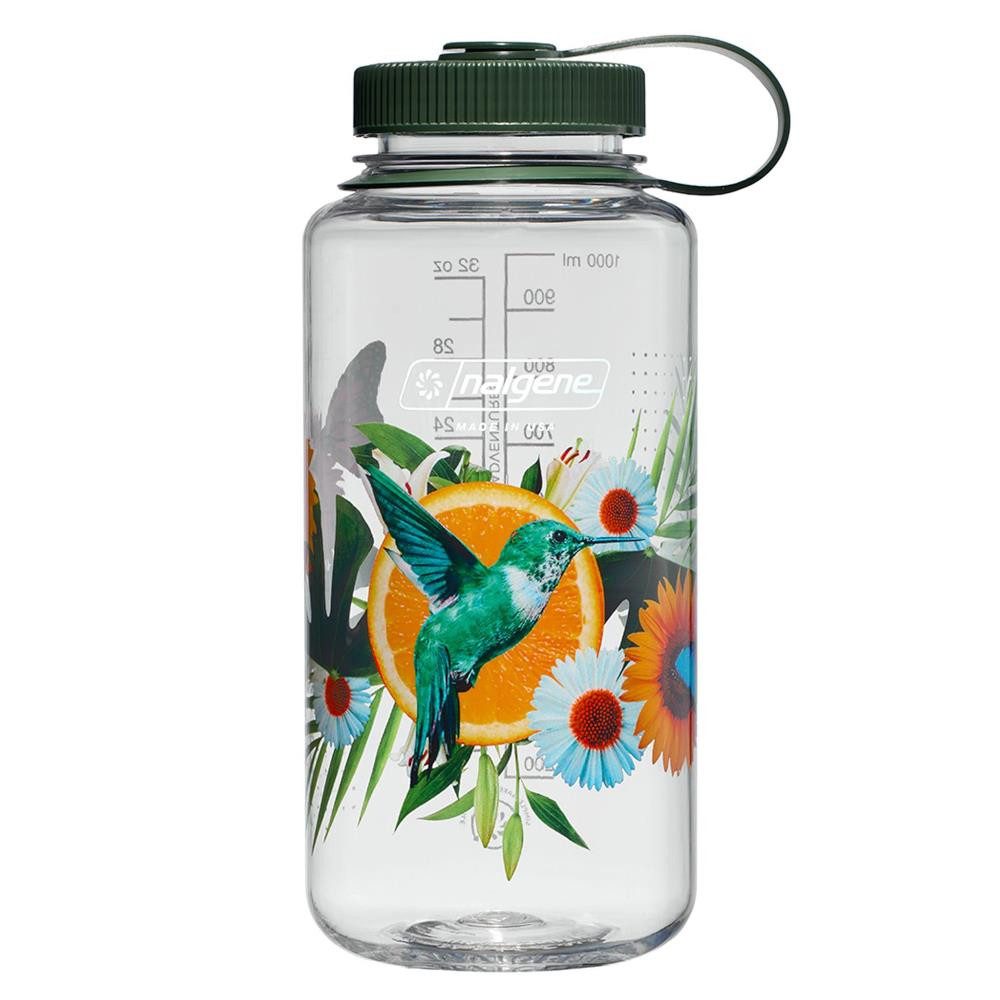 Nalgene Trinkflasche Nalgene Sustain-Weithals-Trinkflasche 1 Liter, citrus hummingbird