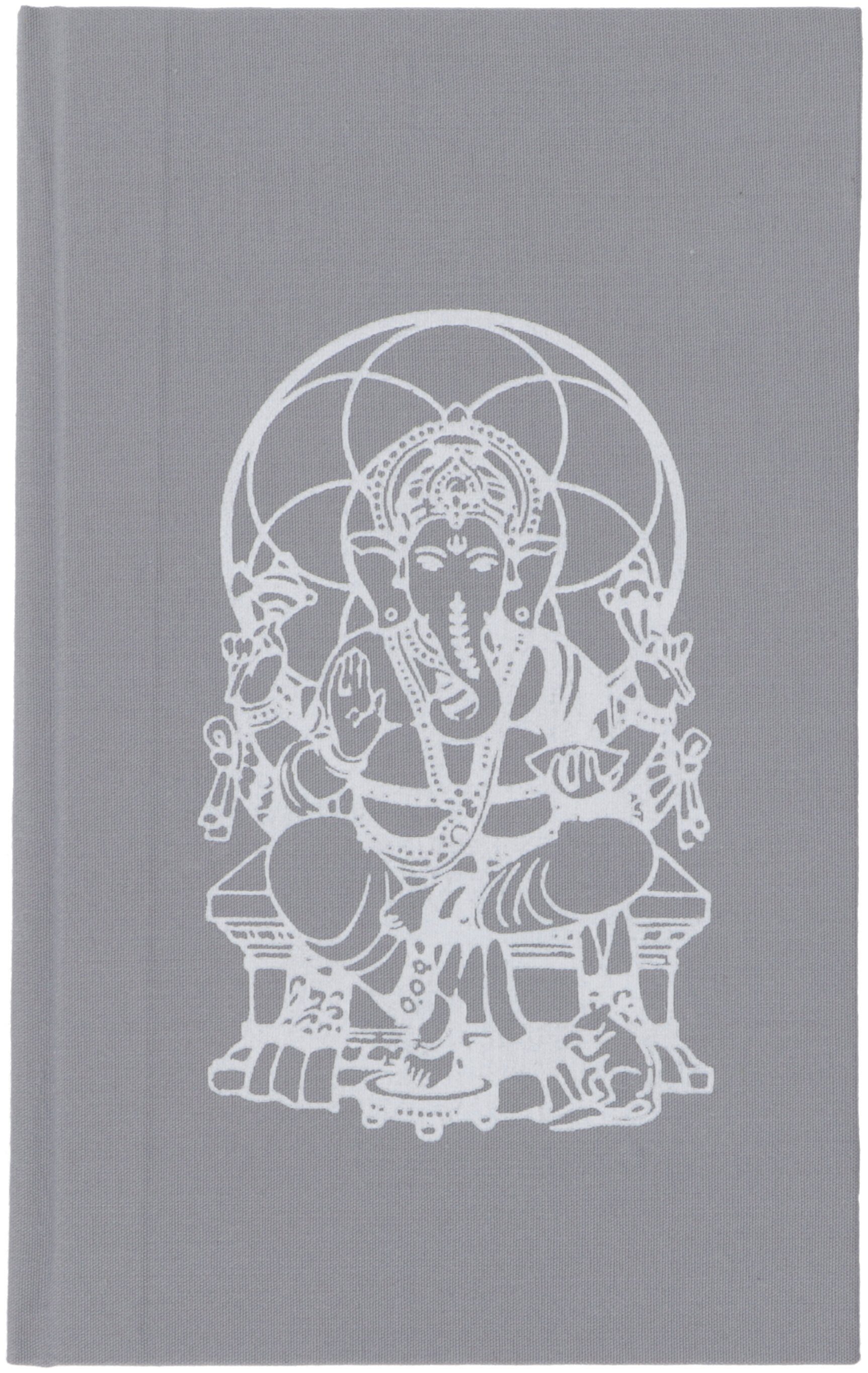 Guru-Shop Tagebuch Notizbuch, Tagebuch - grau Ganesh