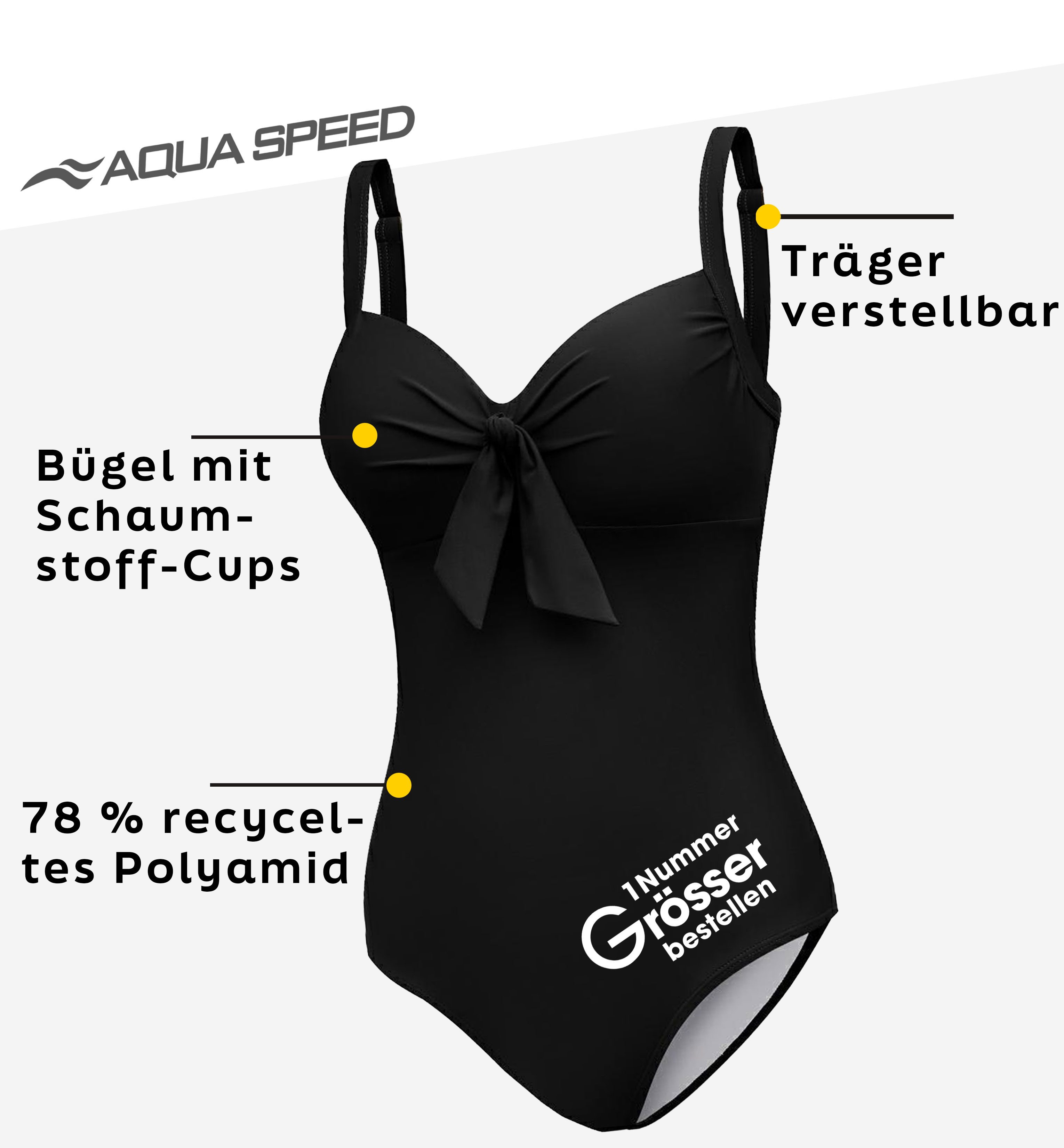 Aqua Speed Badeanzug ELENA Badeanzug für SchwimmerInnen - sportlich & jugen günstig online kaufen