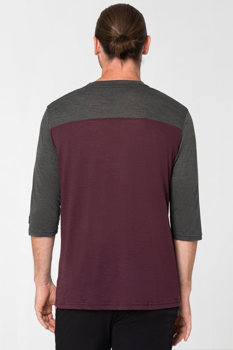 SUPER.NATURAL T-Shirt Merino T-Shirt CONTRAST 3/4 günstig online kaufen