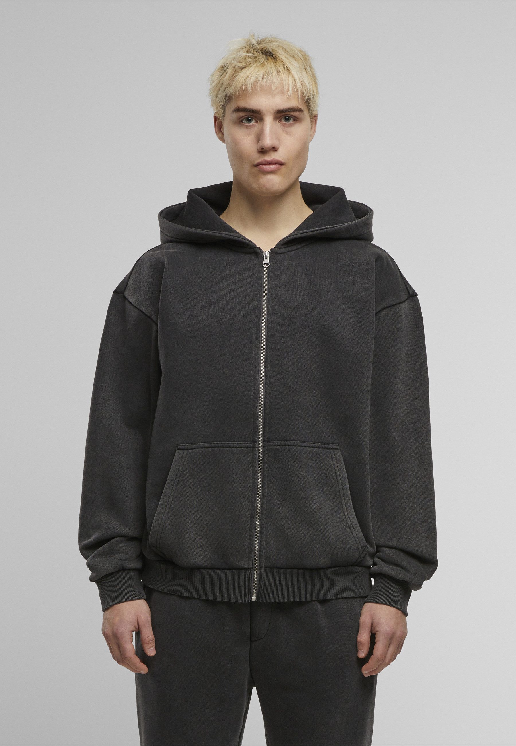 URBAN CLASSICS Kapuzenpullover Urban Classics Vintage Heavy Zip Hoodie (1-tlg) – Bild 5 von 5